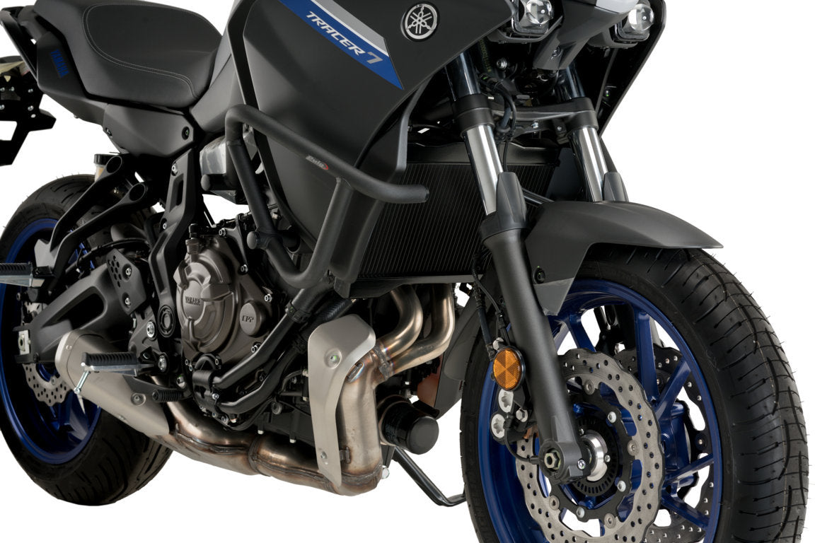 Puig Engine Guards | Black | Yamaha Tracer 7 inc. GT 2021>Current-Engine Guards-Pyramid Motorcycle Accessories