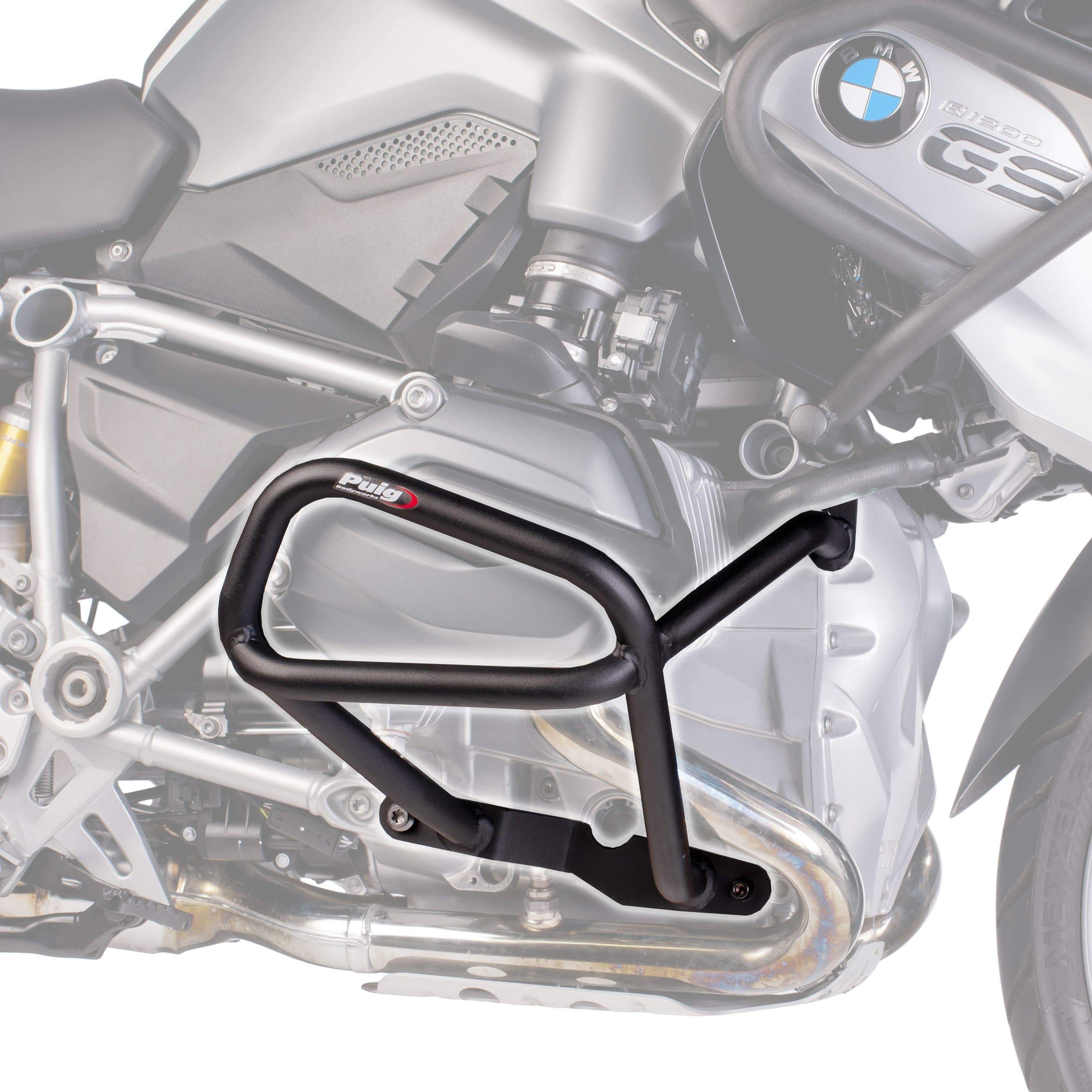 Puig Engine Guards | Low Black | BMW R1200 GS Rallye/Exc 2017>2018-M7543N-Engine Guards-Pyramid Motorcycle Accessories