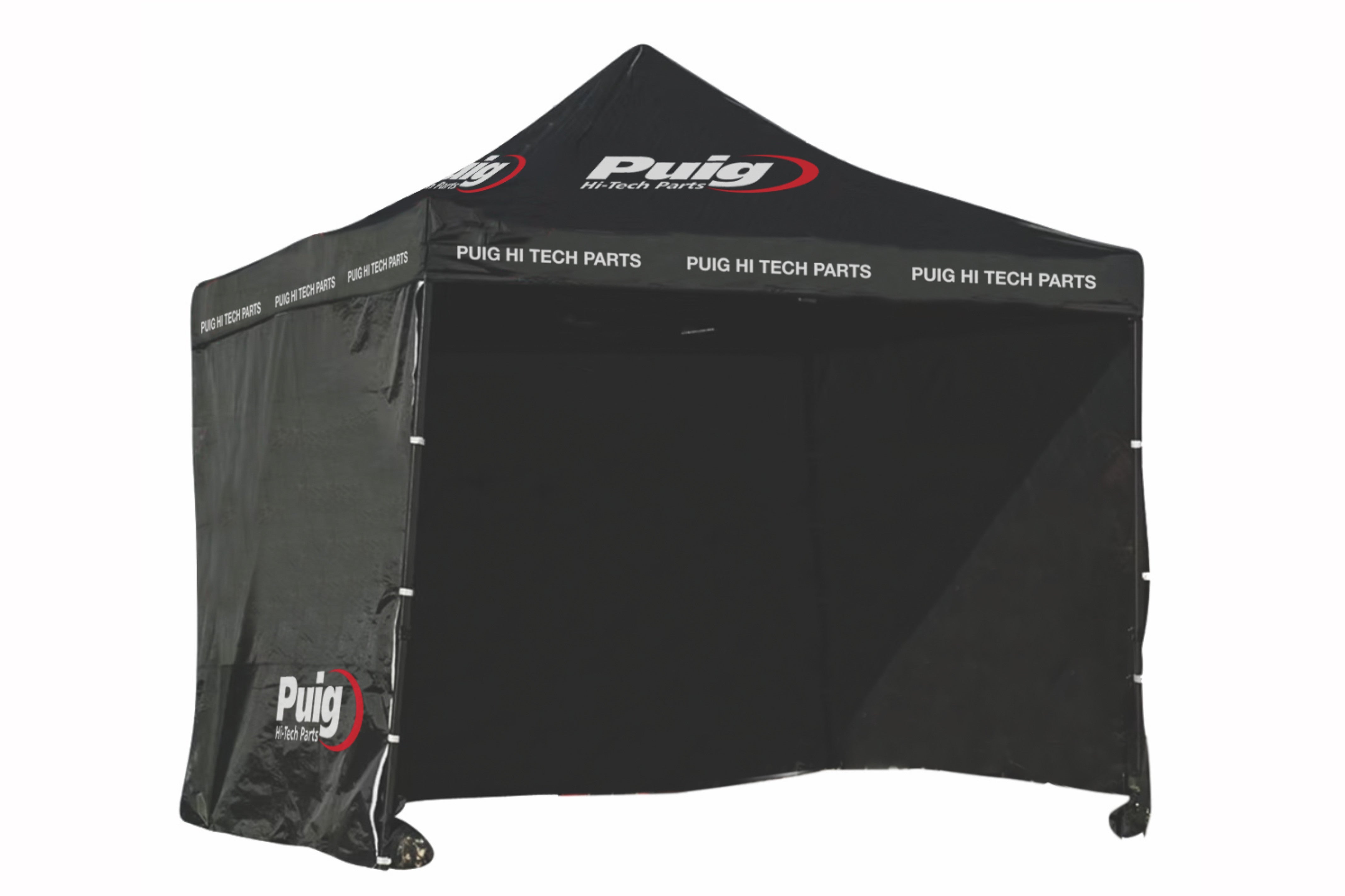 Puig Event Tent 3m x 3m | Black-M21447N-Accessories-Pyramid Motorcycle Accessories