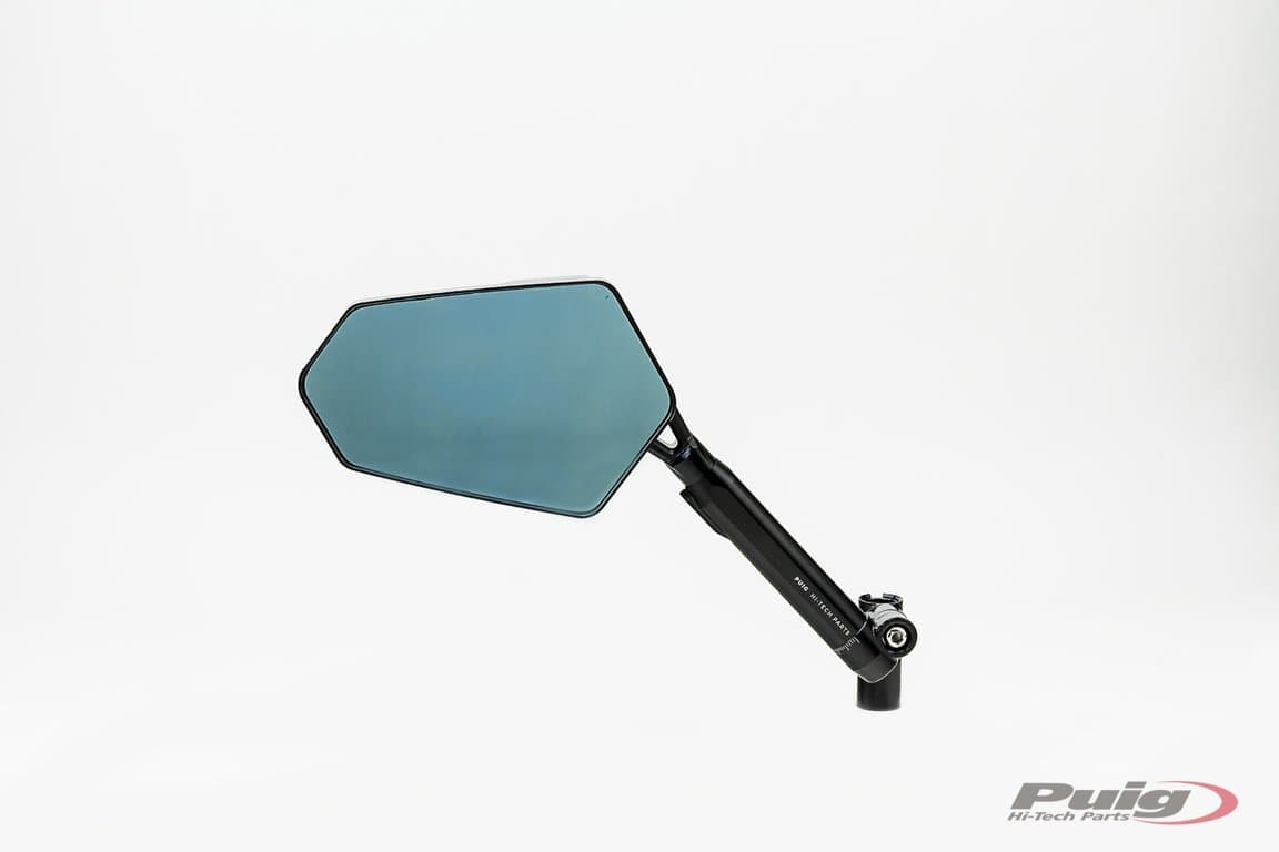 Puig Explorer Mirror Left - M10 Fitment | Black/Black -  Shop name