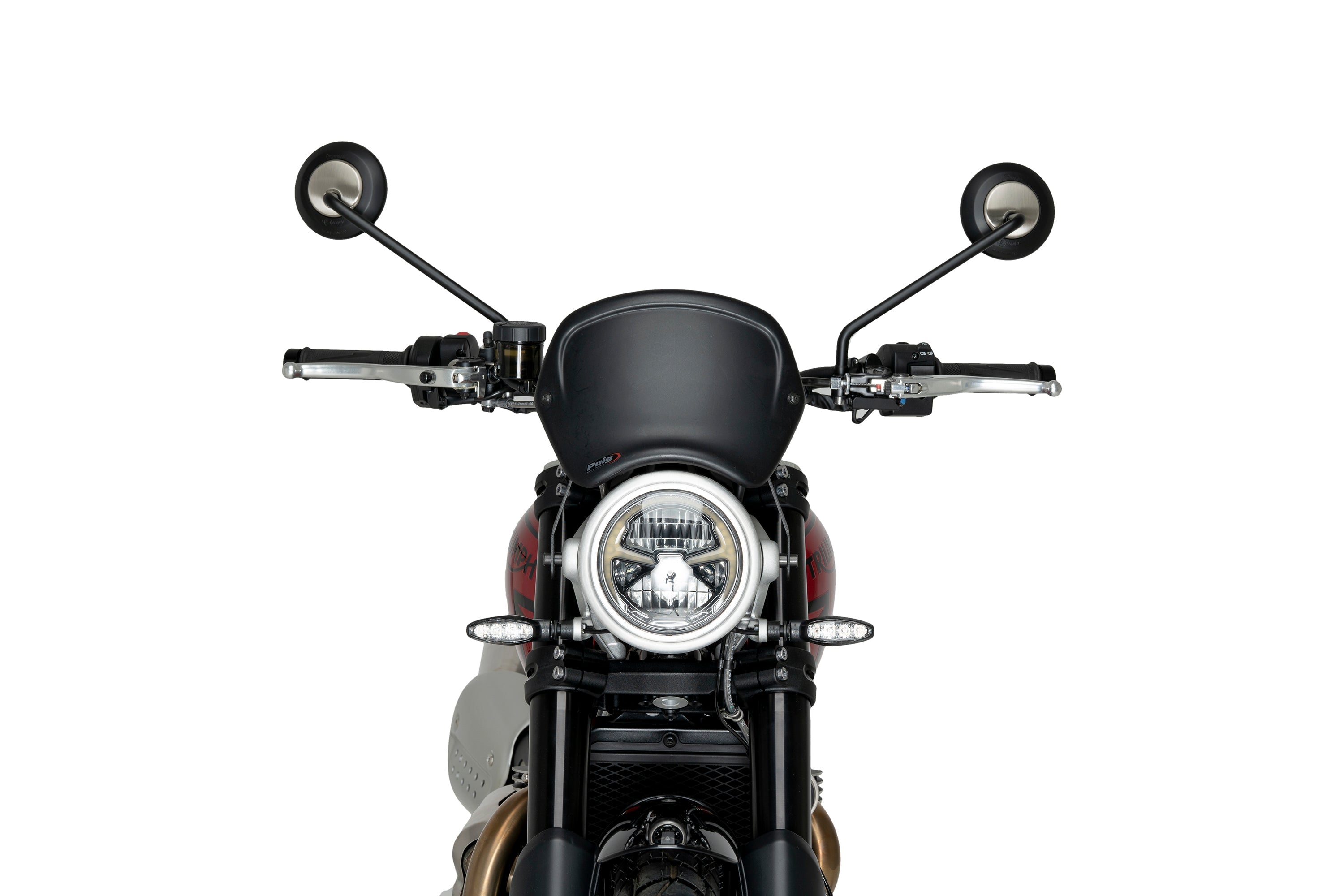 Puig Fly Screen (ABS) | Matte Black | Triumph Scrambler 1200X 2024>Current -  Shop name