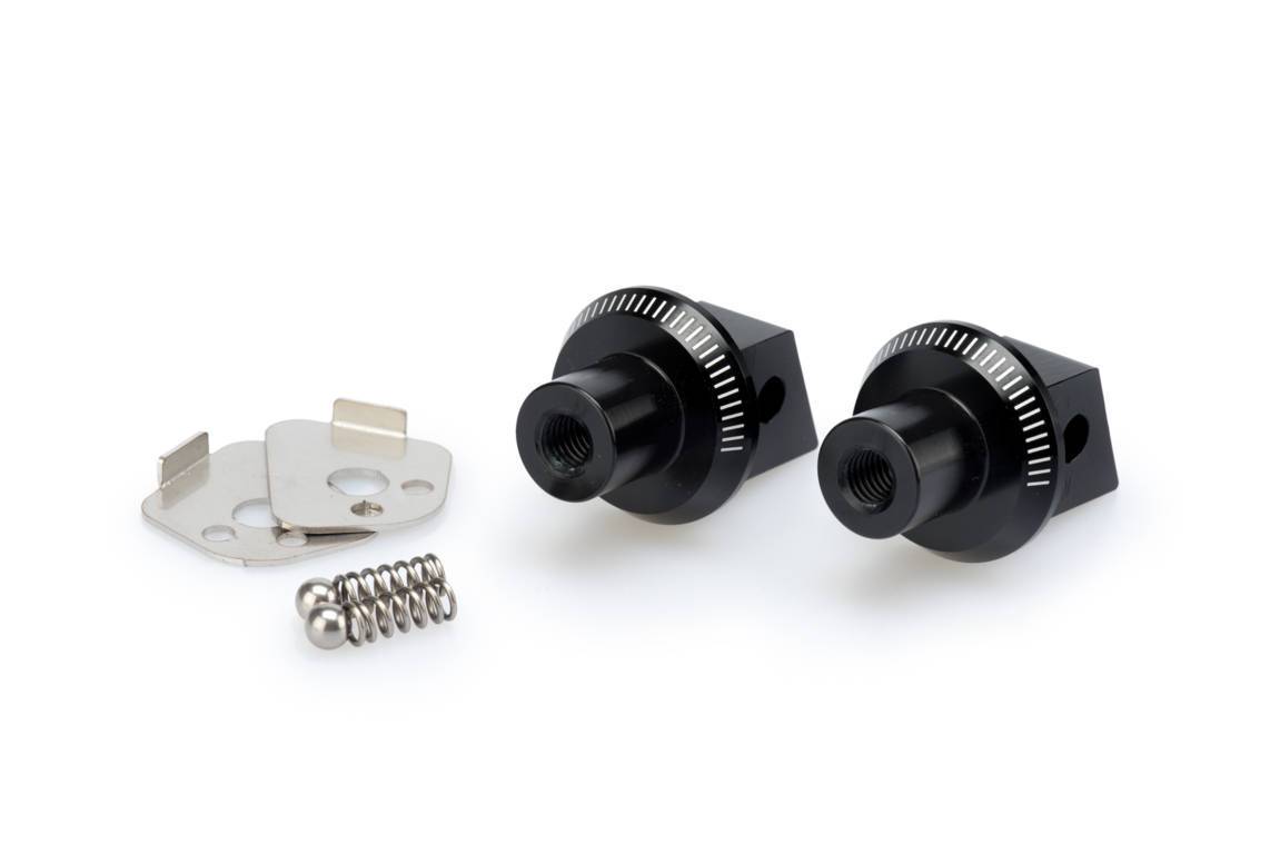 Puig Footpeg Adaptors Passenger | Black | Suzuki V-Strom 1000 2014>Current -  Shop name