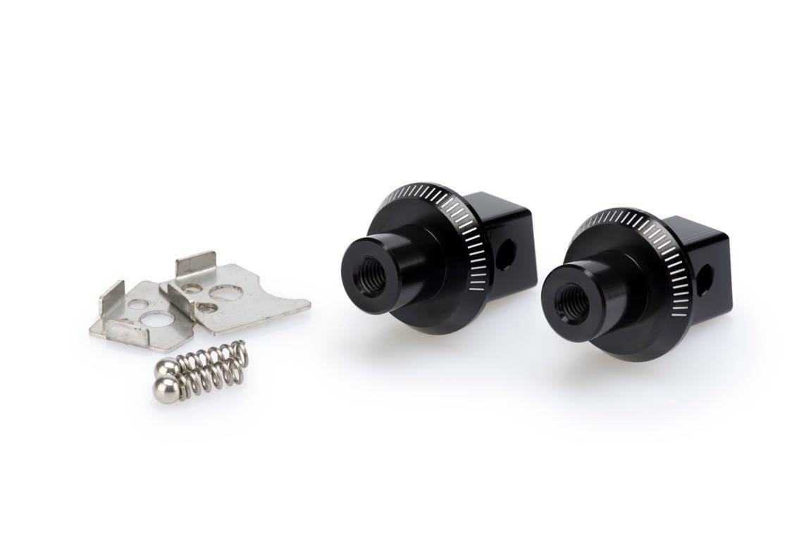 Puig Footpeg Adaptors Passenger | Black | Suzuki V-Strom 650XT 2015>Current -  Shop name