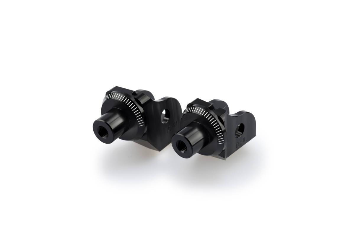 Puig Footpeg Adaptors Rider | Black Anodised Aluminium | BMW F 750 GS 2018>Current-M7246N-Adaptors-Pyramid Motorcycle Accessories