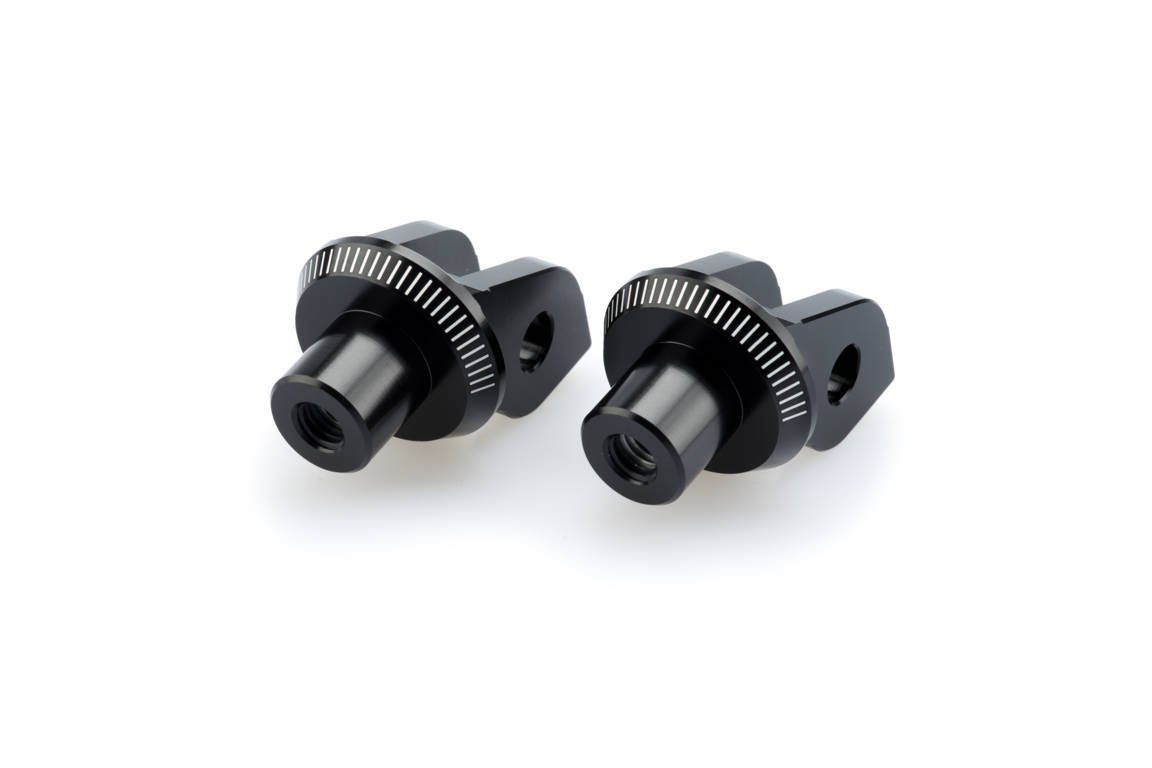 Puig Footpeg Adaptors Rider | Black | Aprilia RSV4 2009>2012 -  Shop name