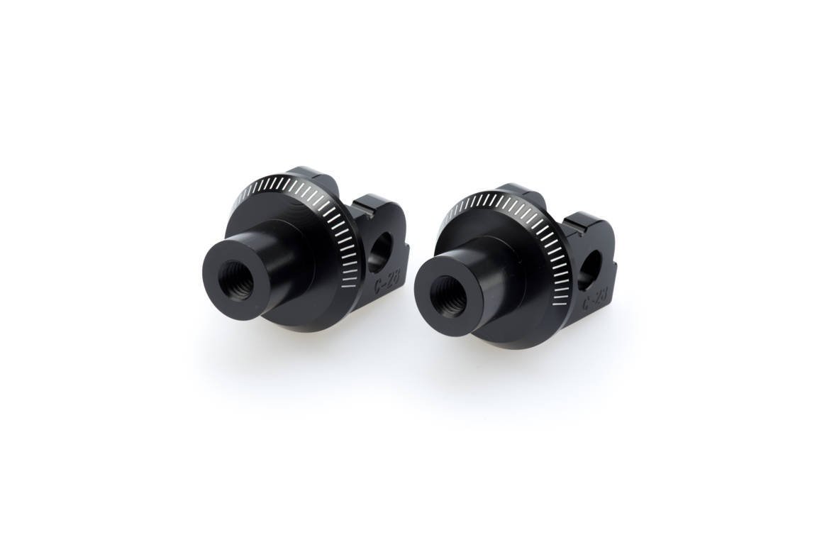 Puig Footpeg Adaptors Rider | Black | BMW R nineT Racer 2017>2024 -  Shop name