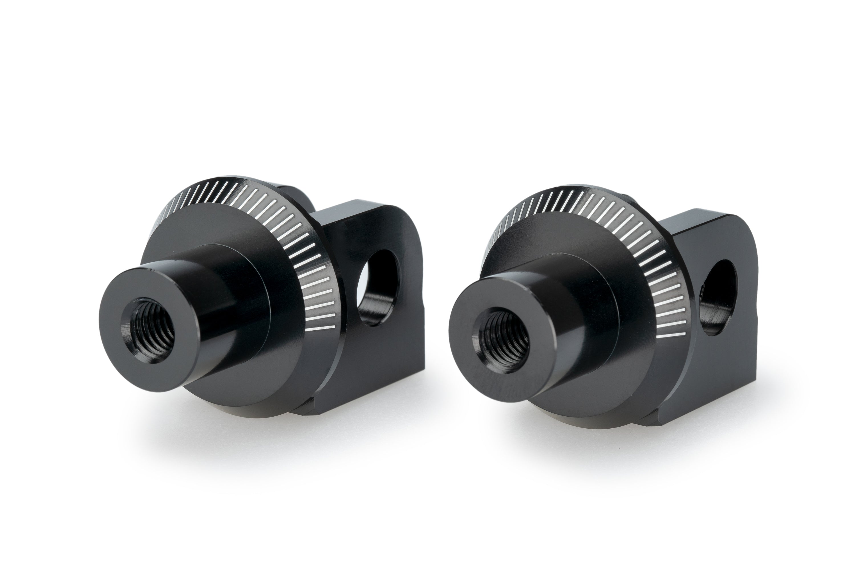 Puig Footpeg Adaptors Rider | Black | CFMoto 450 NK/800 NK Advanced/Sport 2023>Current -  Shop name