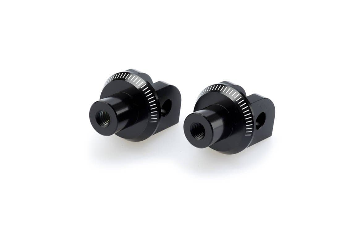 Puig Footpeg Adaptors Rider | Black | Suzuki GSX-R250 2017>Current -  Shop name