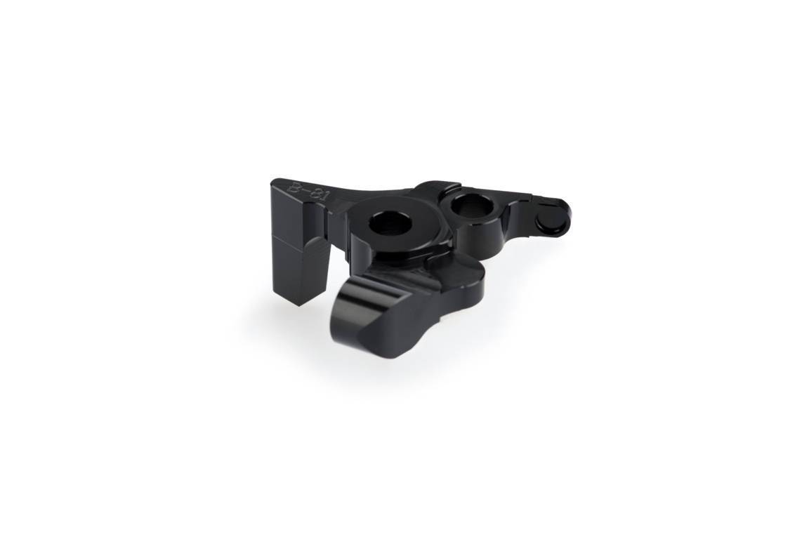 Puig Front Brake Lever Adaptor | Black | Benelli TRK 502 2016>Current-M9694N-Adaptors-Pyramid Plastics