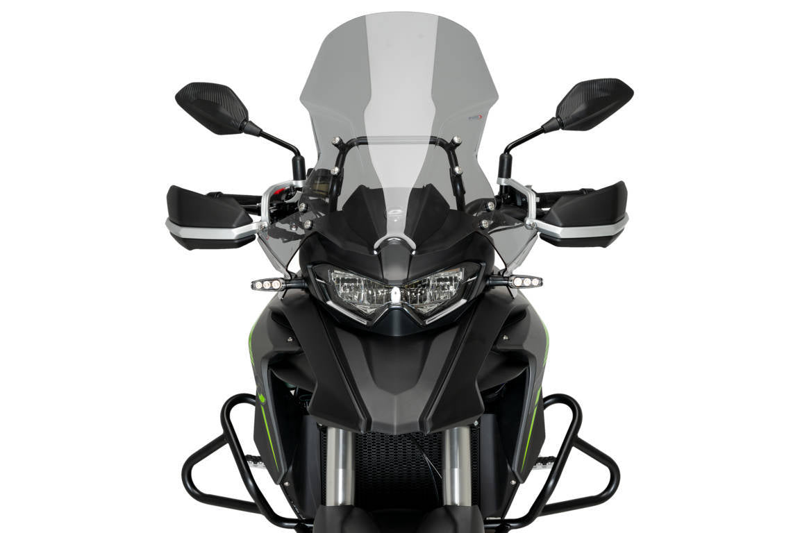 Puig Front Deflectors | Light Smoke | QJ MOTOR SRT 550 On Road/550X Trail/700X Trail 2023>Current-M21772H-Wind Deflectors-Pyramid Motorcycle Accessories