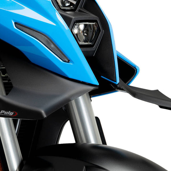 Puig Front Downforce Spoilers | Matte Black | Suzuki GSX-8S