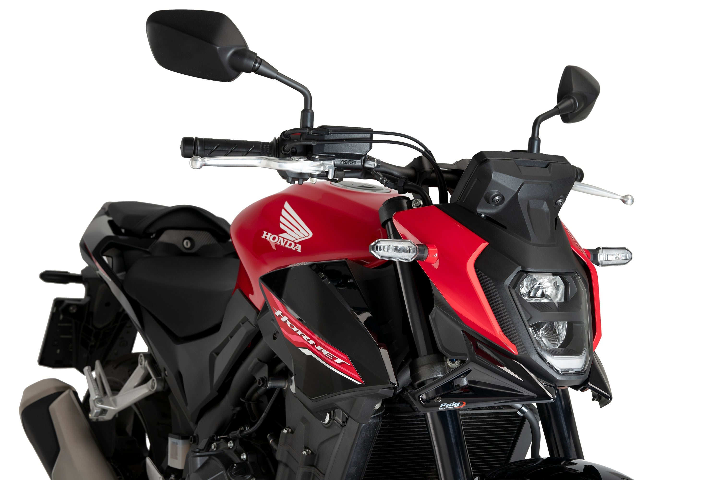 Puig Front Downforce Wings | Gloss Black | Honda CB500 Hornet 2024>Current -  Shop name