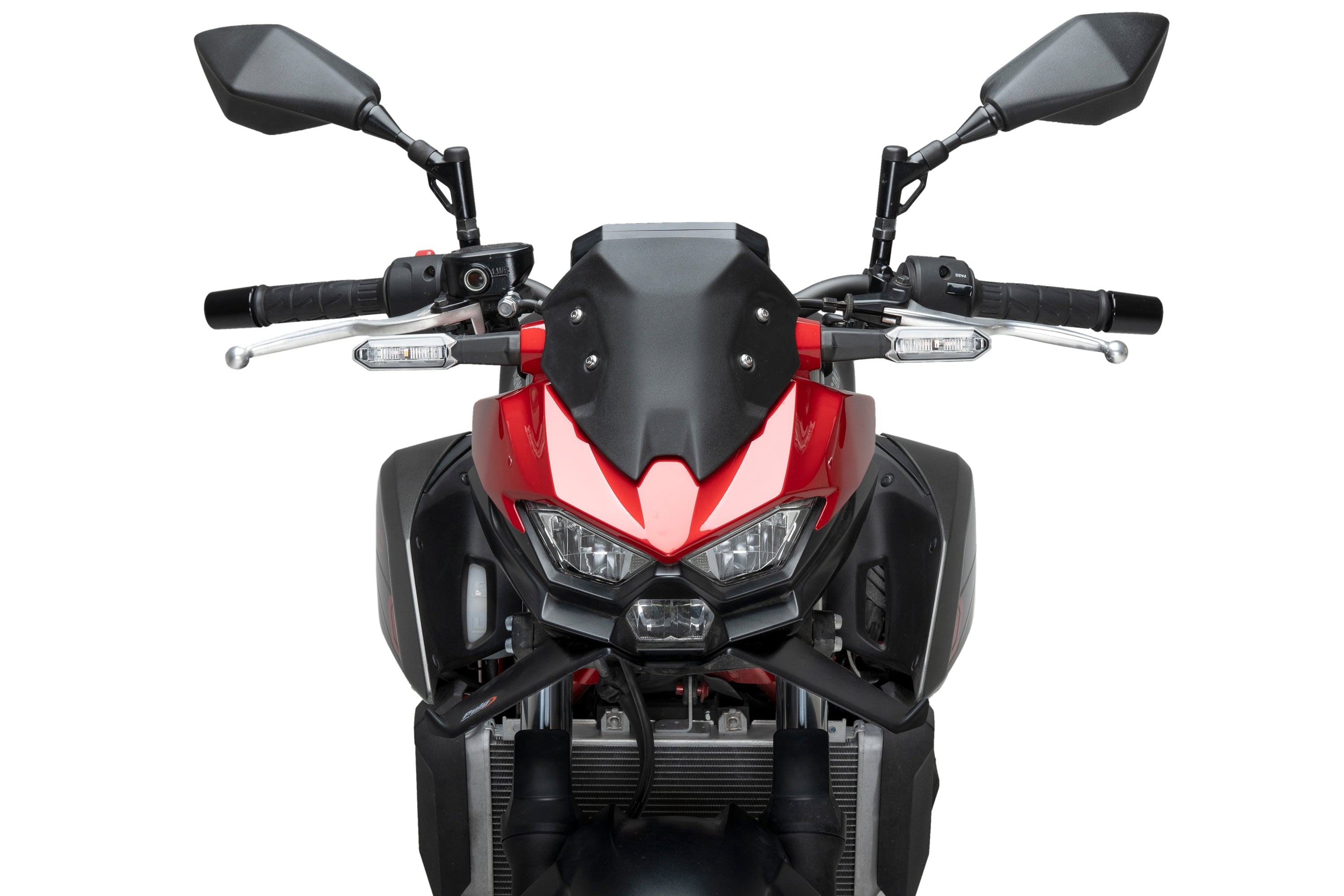 Puig Front Downforce Wings | Matte Black | Kawasaki Z 500 2024>Current -  Shop name