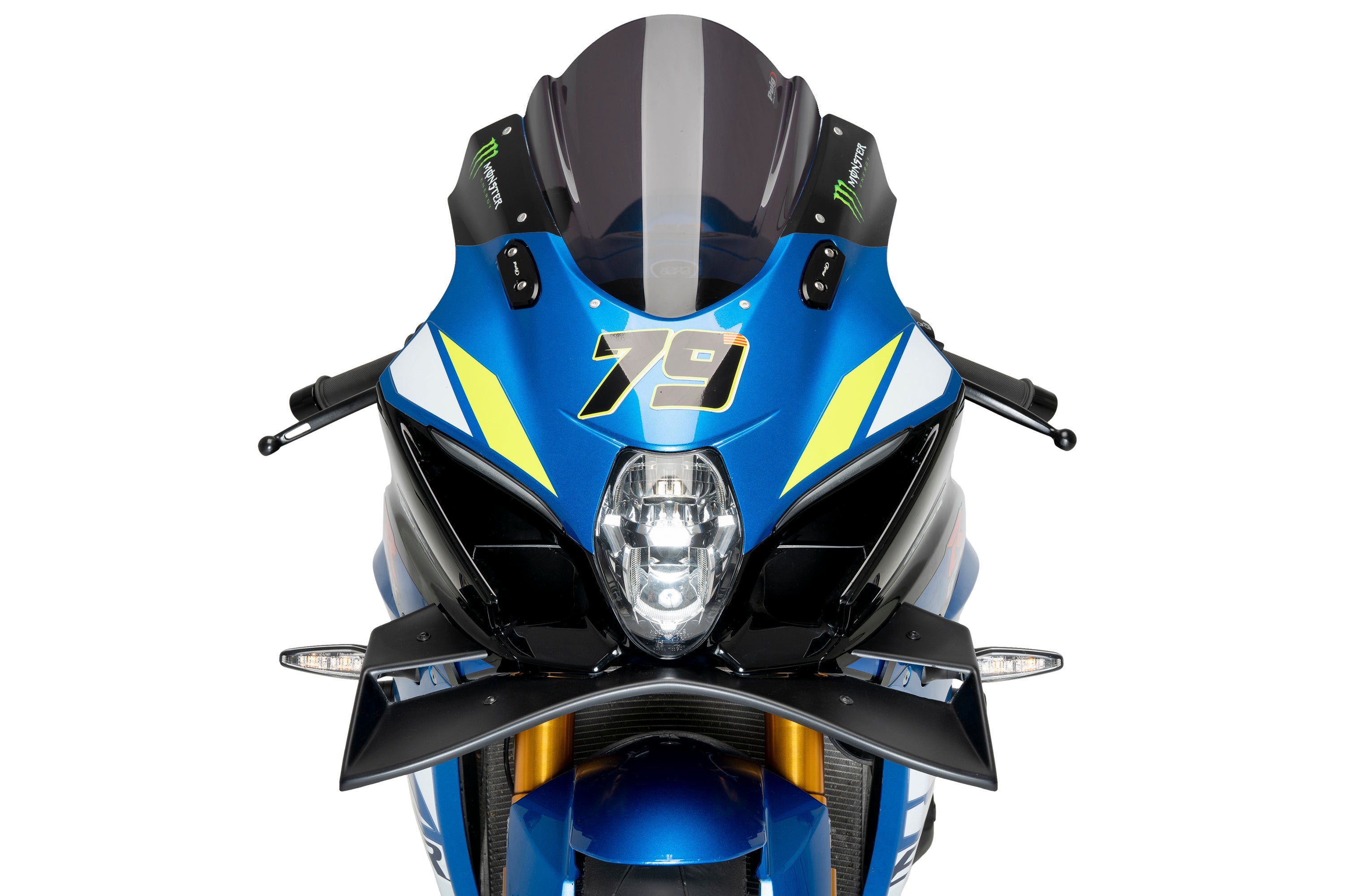 Puig Front Downforce Wings | Matte Black | Suzuki GSXR1000R 2017>2021 -  Shop name