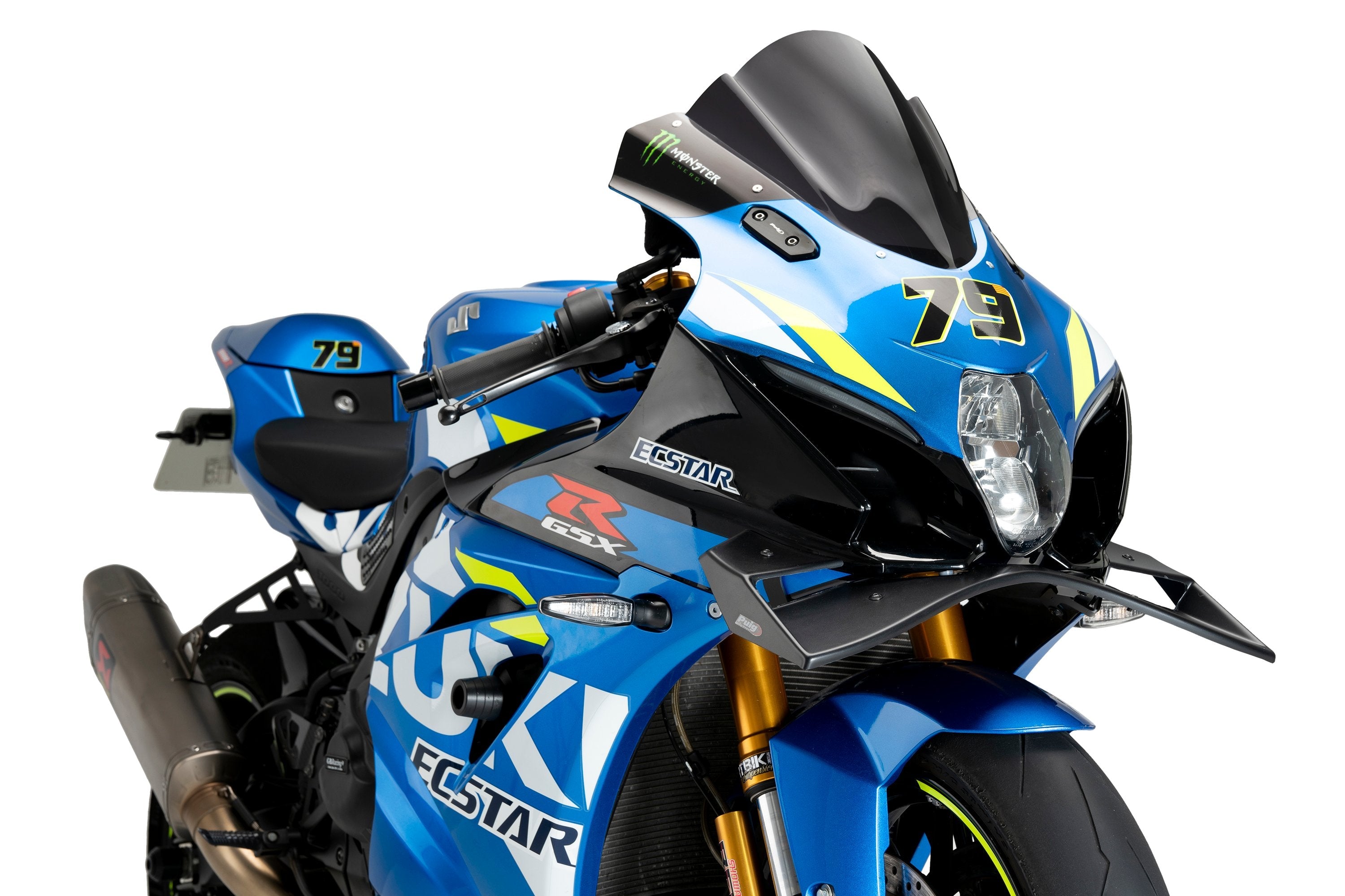 Puig Front Downforce Wings | Matte Black | Suzuki GSXR1000R 2017>2021 -  Shop name