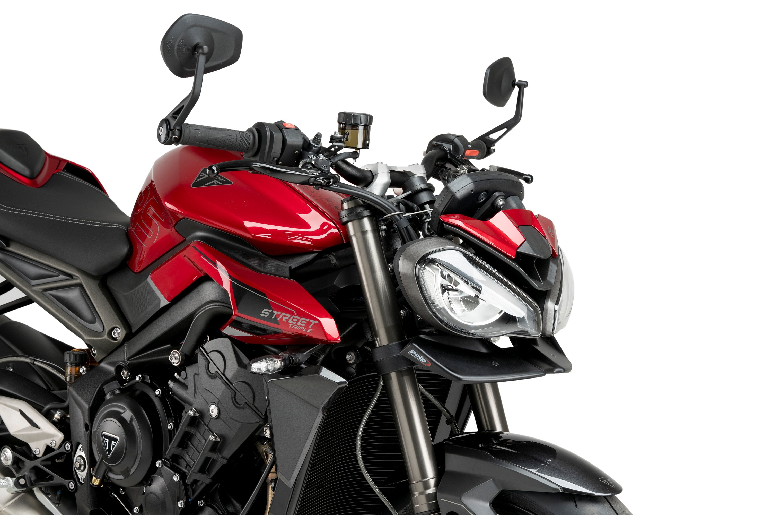Puig Front Downforce Wings | Matte Black | Triumph Speed Triple 1200 RS 2021>Current -  Shop name