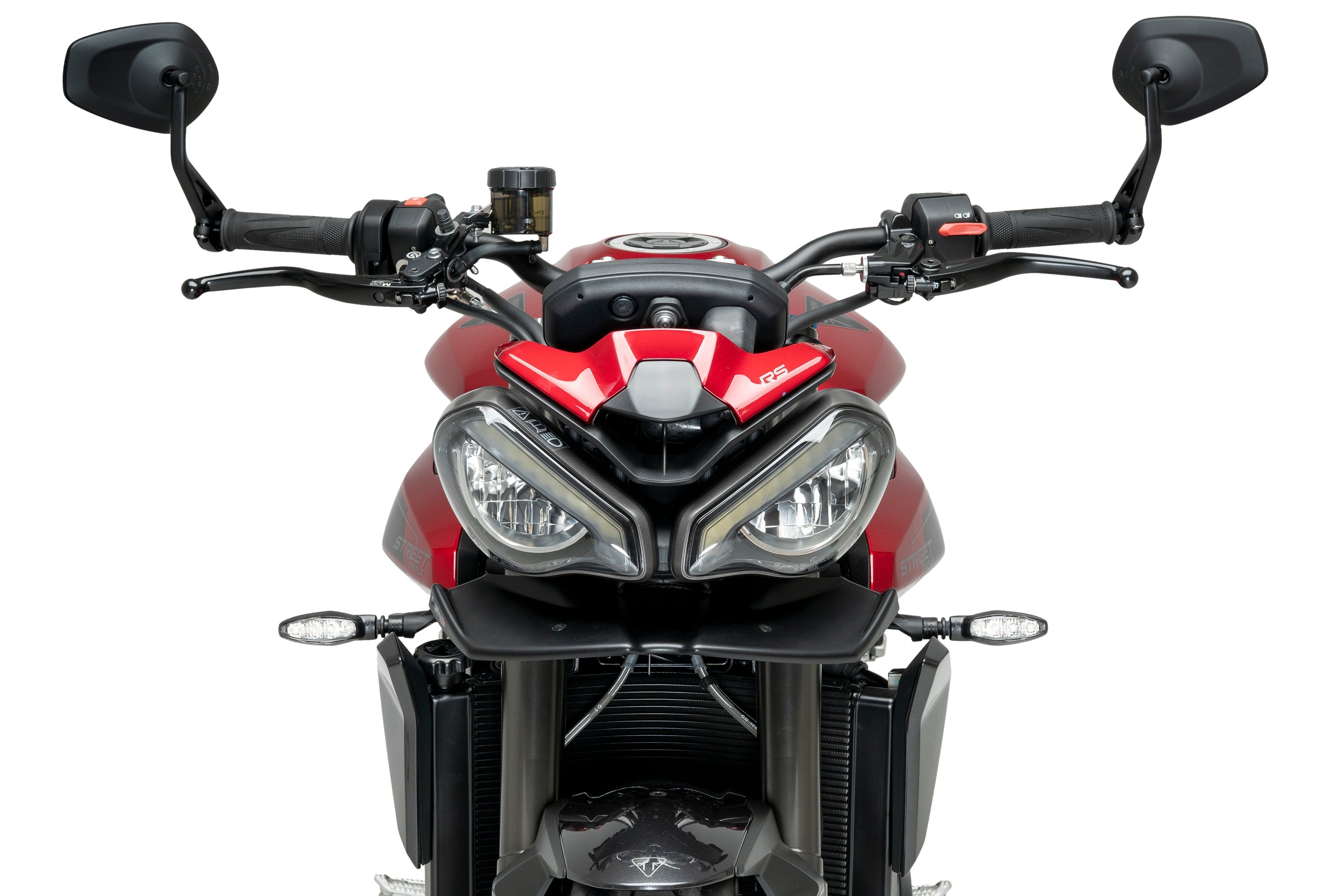 Puig Front Downforce Wings | Matte Black | Triumph Speed Triple 1200 RS 2021>Current -  Shop name