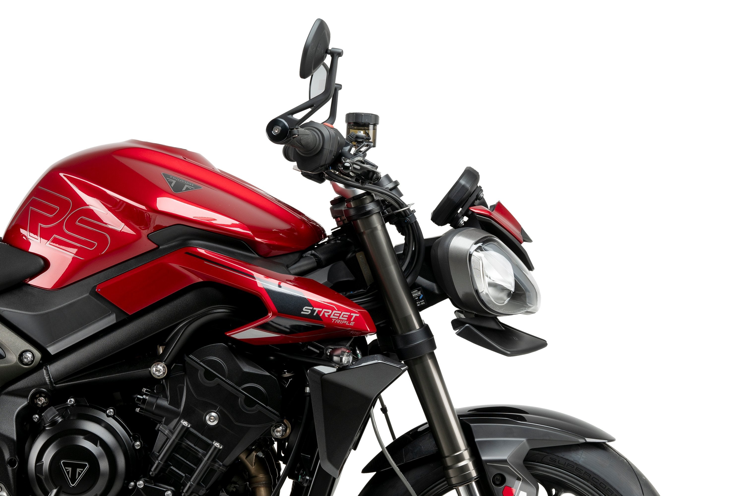 Puig Front Downforce Wings | Matte Black | Triumph Speed Triple 1200 RS 2021>Current -  Shop name