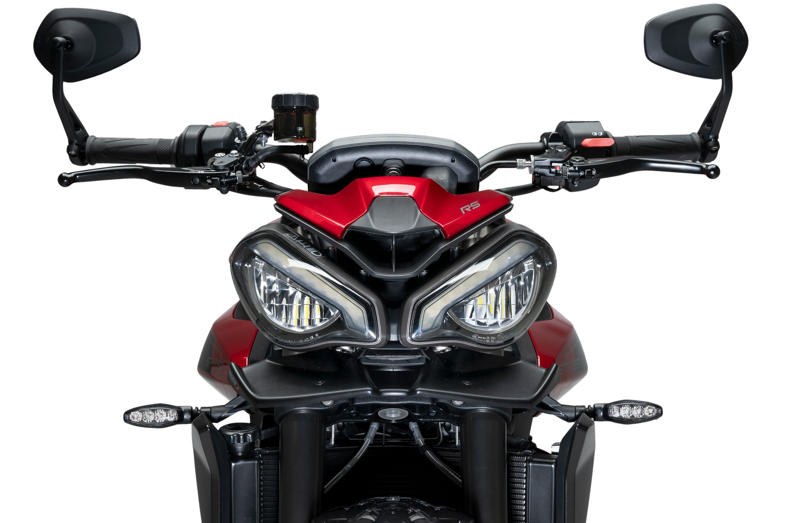 Puig Front Downforce Wings | Matte Black | Triumph Speed Triple 1200 RS 2021>Current -  Shop name