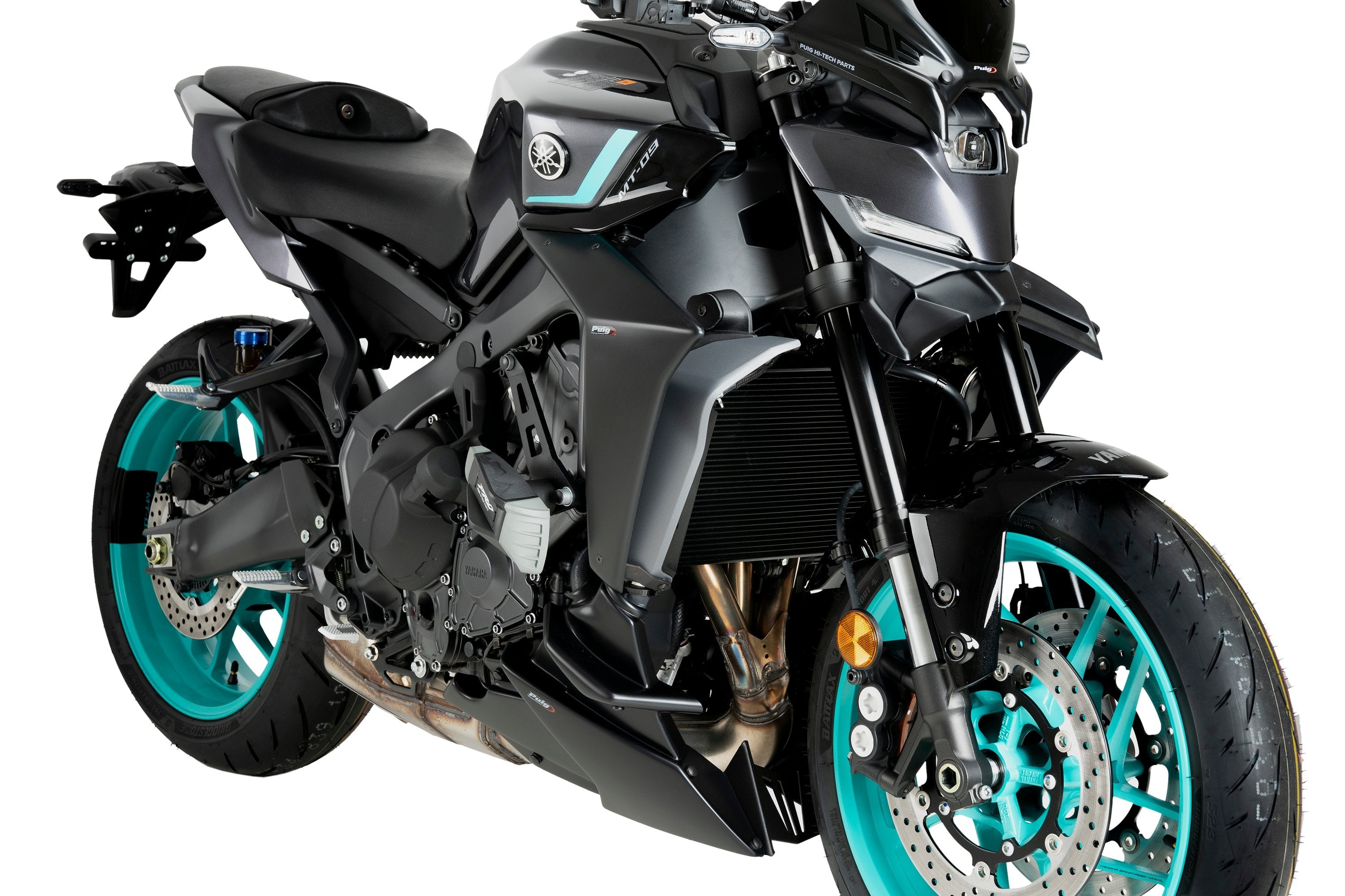Puig Front Downforce Wings | Matte Black | Yamaha MT-09/SP 2024>Current -  Shop name