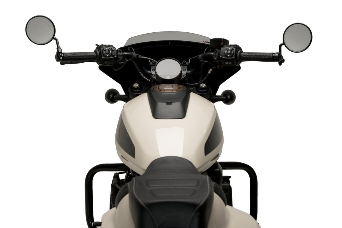 Puig Fury Sport Semifairing | Matte Black/Light Smoke | Harley Davidson Sportster S (RH1250S) 2021>Current -  Shop name