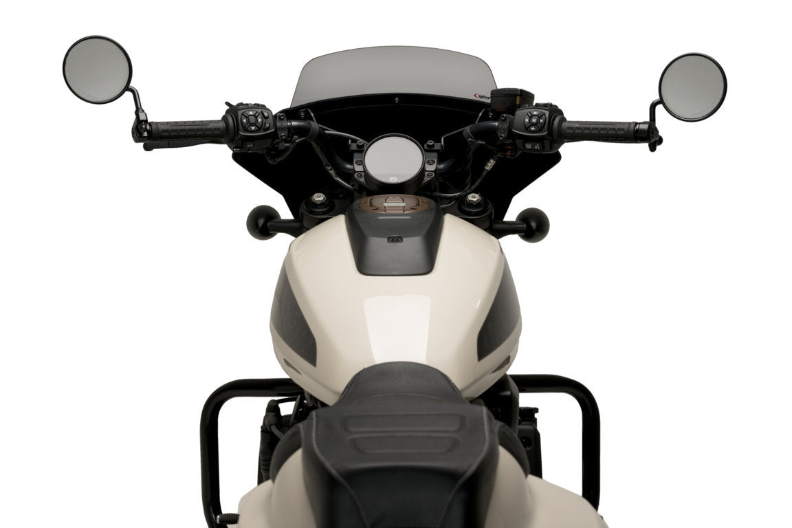 Puig Fury Touring Semifairing | Matte Black/Light Smoke | Harley Davidson Sportster S (RH1250S) 2021>Current -  Shop name