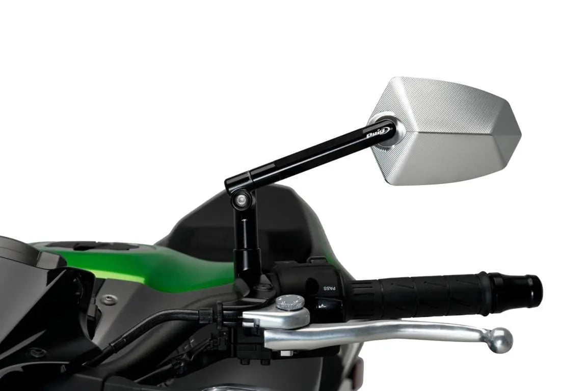 Puig GT.1 Mirror Left - M10 Fitment | Black/Aluminium -  Shop name