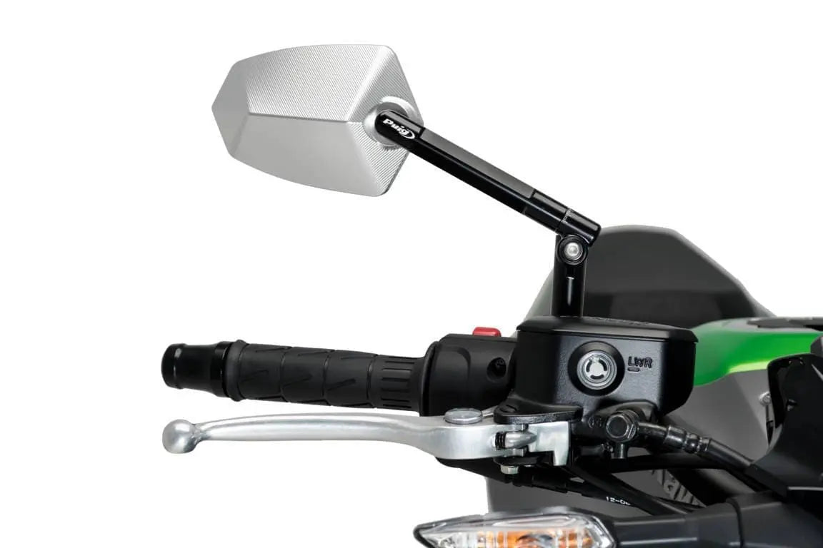 Puig GT.1 Mirror Right - M10 Fitment | Black/Aluminium -  Shop name