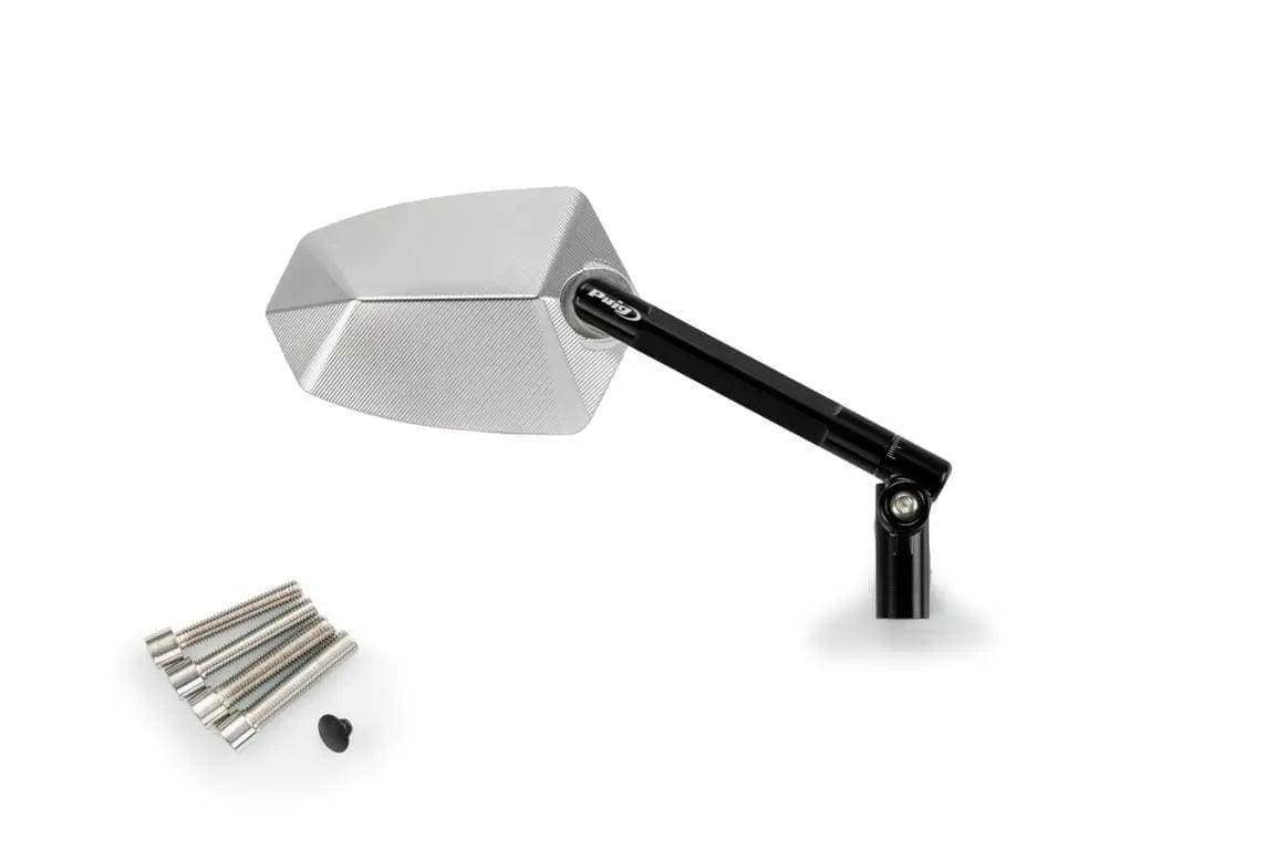 Puig GT.1 Mirror Right - M10 Fitment | Black/Aluminium -  Shop name