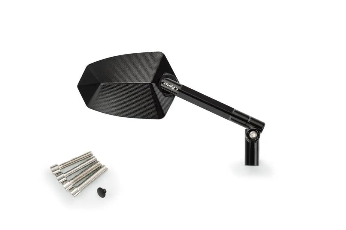Puig GT.1 Mirror Right - M10 Fitment | Black/Black -  Shop name