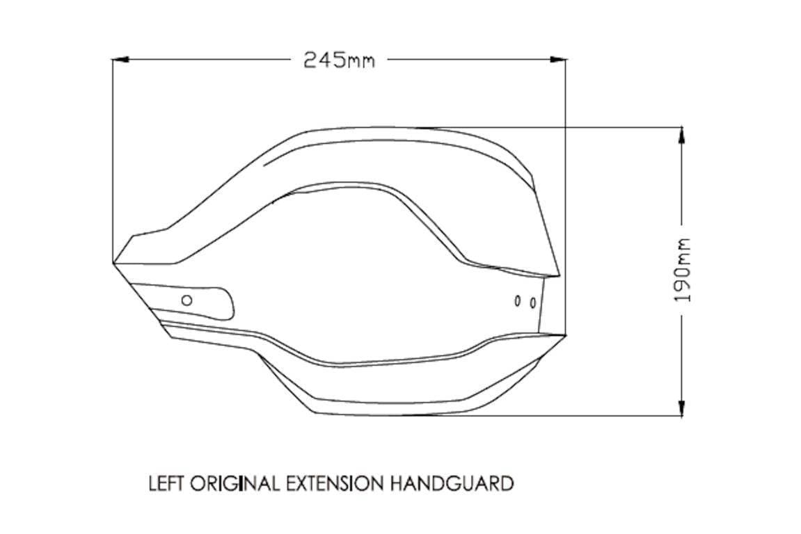 Puig Handguard Extensions | Black | BMW R1200 GS Rallye/Exc 2017>2018-M3763N-Handguard Extensions-Pyramid Motorcycle Accessories