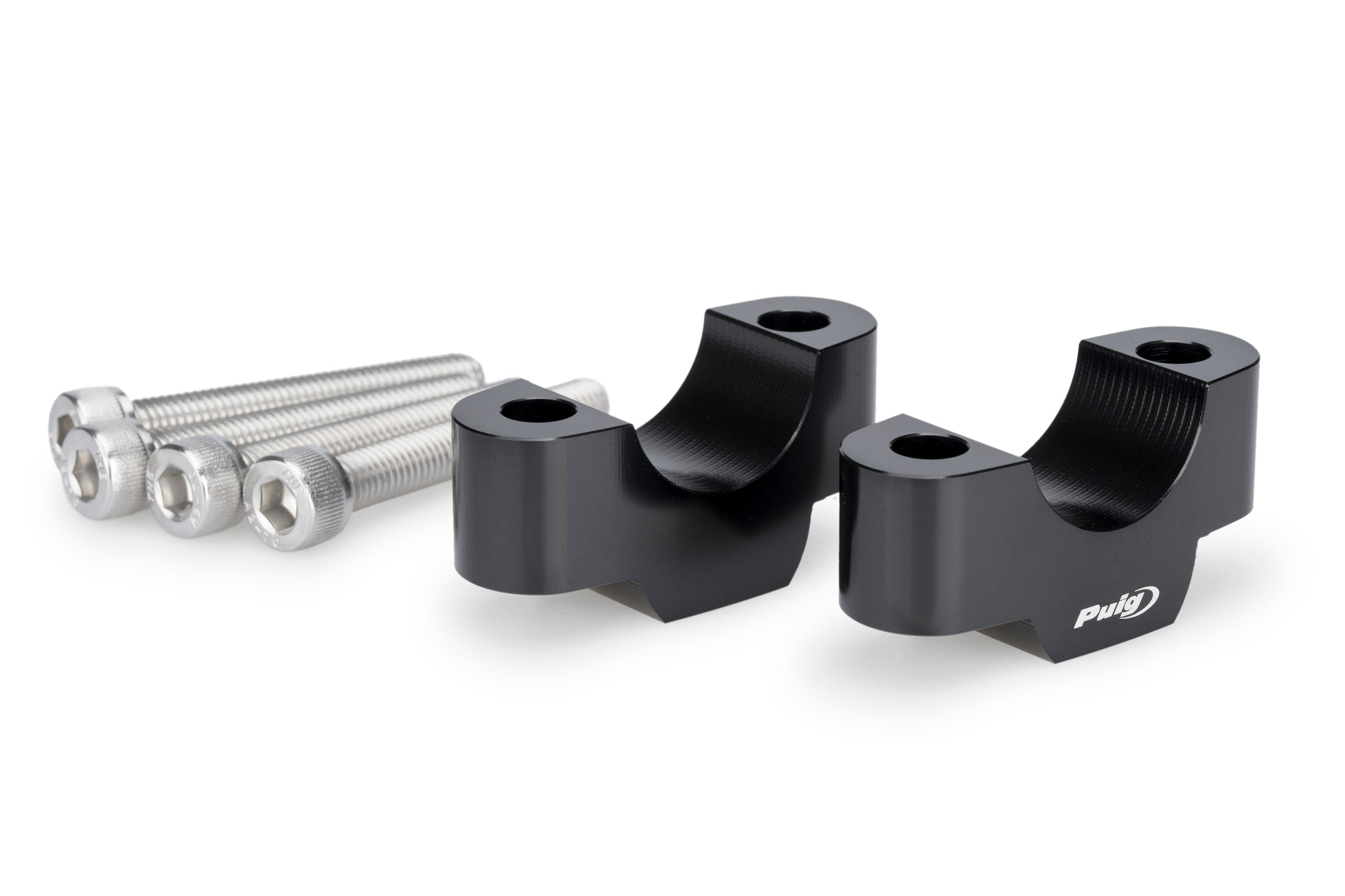 Puig Handlebar Risers - 20mm Rise | Black | BMW R 12/R 12 nineT 2024>Current -  Shop name