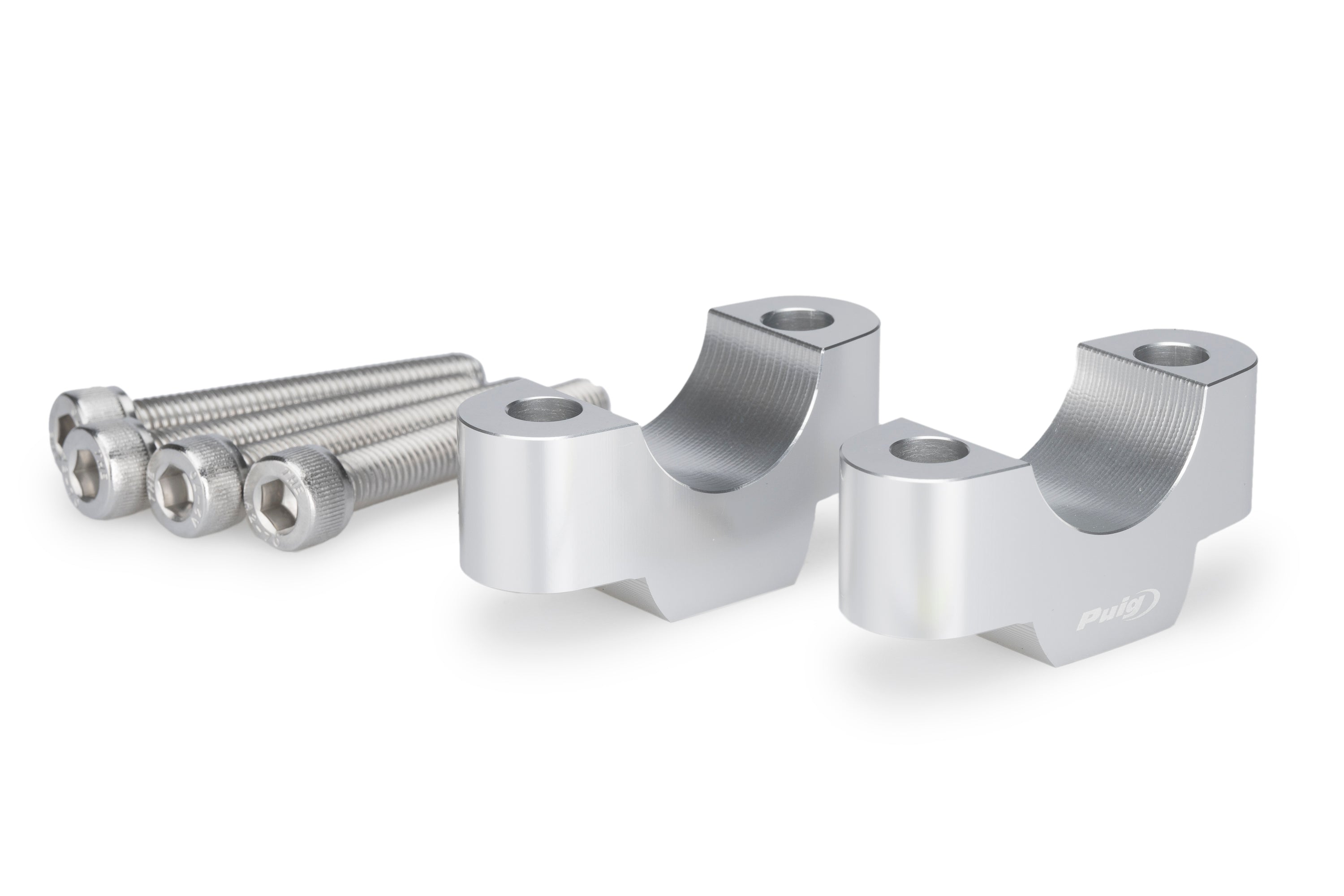 Puig Handlebar Risers - 20mm Rise | Silver | BMW R 12/R 12 nineT 2024>Current -  Shop name