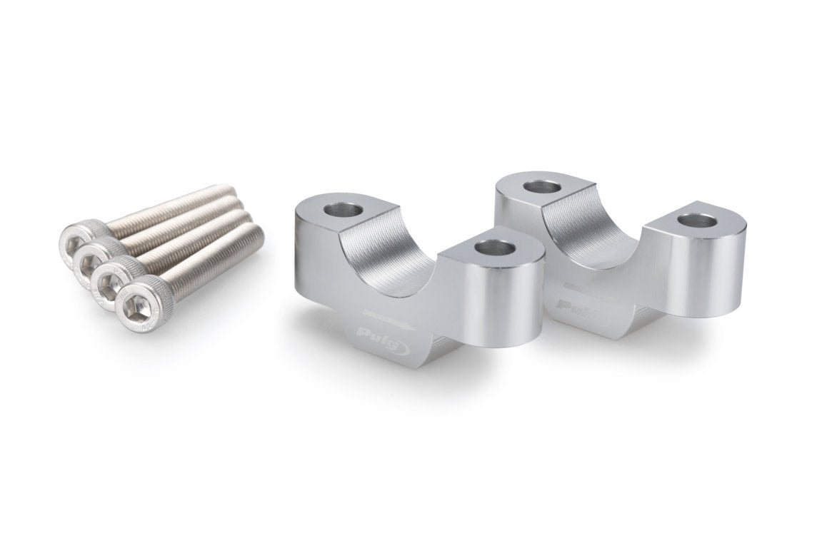 Puig Handlebar Risers - 20mm Rise | Silver | BMW S 1000 XR 2020>Current -  Shop name