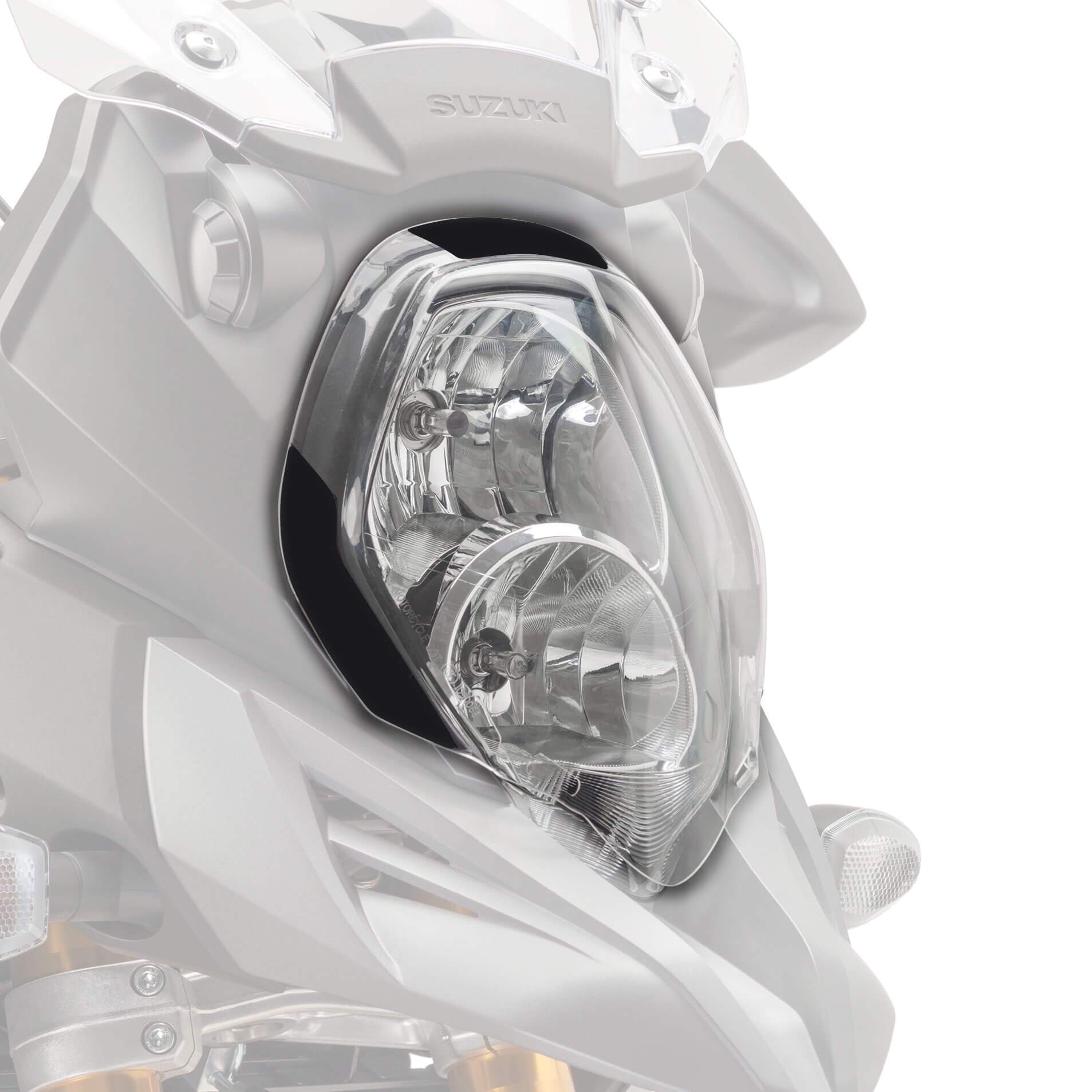 Puig Headlight Guard | Clear | Suzuki V-Strom 1000 2013>2016-M8126W-Headlight Protection-Pyramid Motorcycle Accessories
