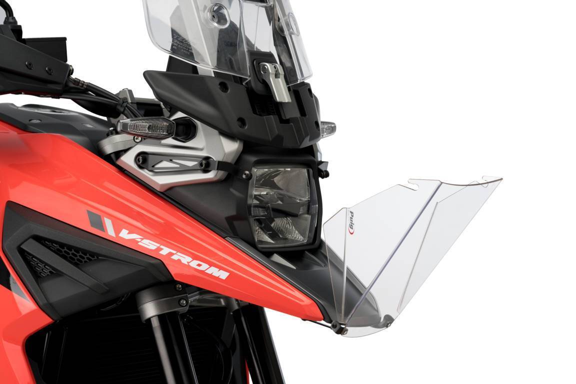 Puig Headlight Guard | Clear | Suzuki V-Strom 1050XT 2020>Current-Headlight Protection-Pyramid Motorcycle Accessories