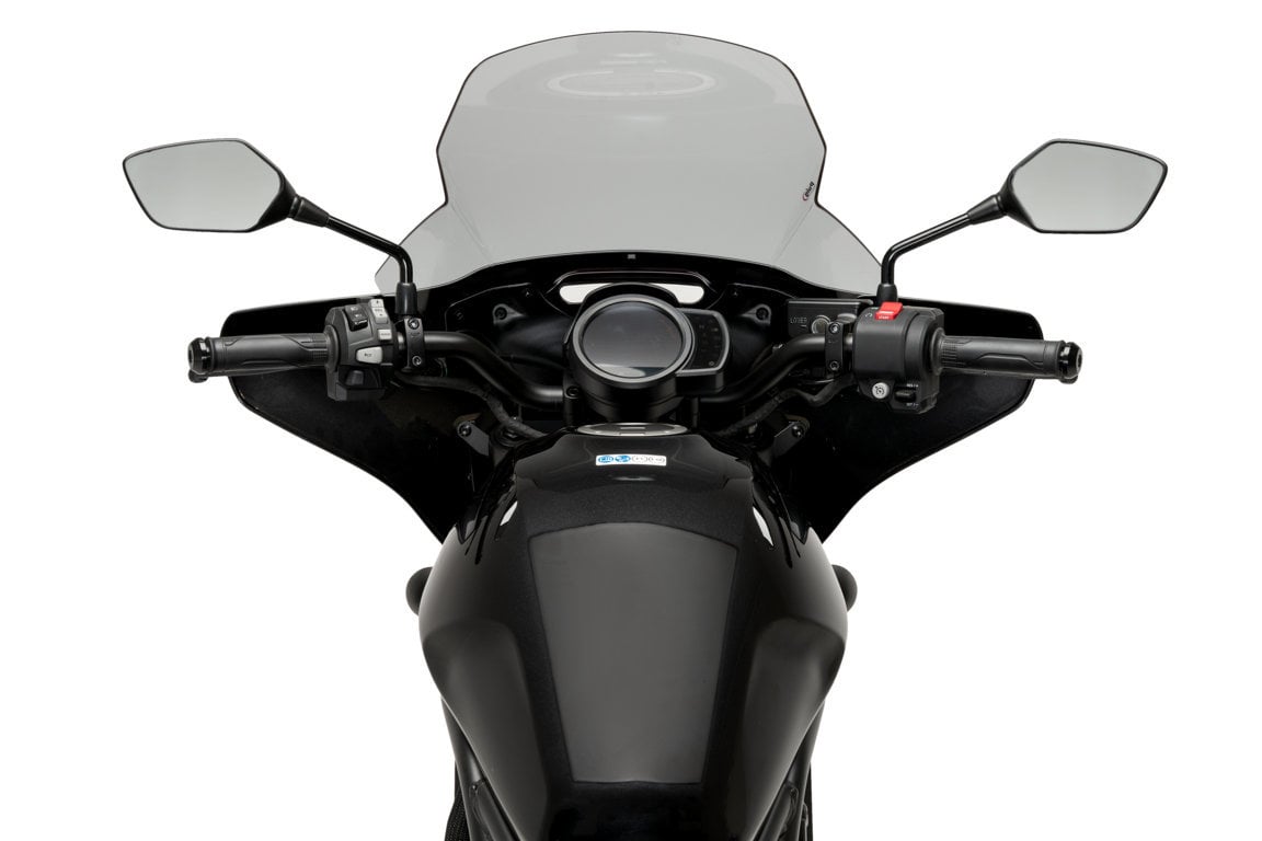 Puig High-Road Screen for OEM Fairing | Light Smoke | Honda CMX1100T Rebel 2023>Current-Screens-Pyramid Motorcycle Accessories