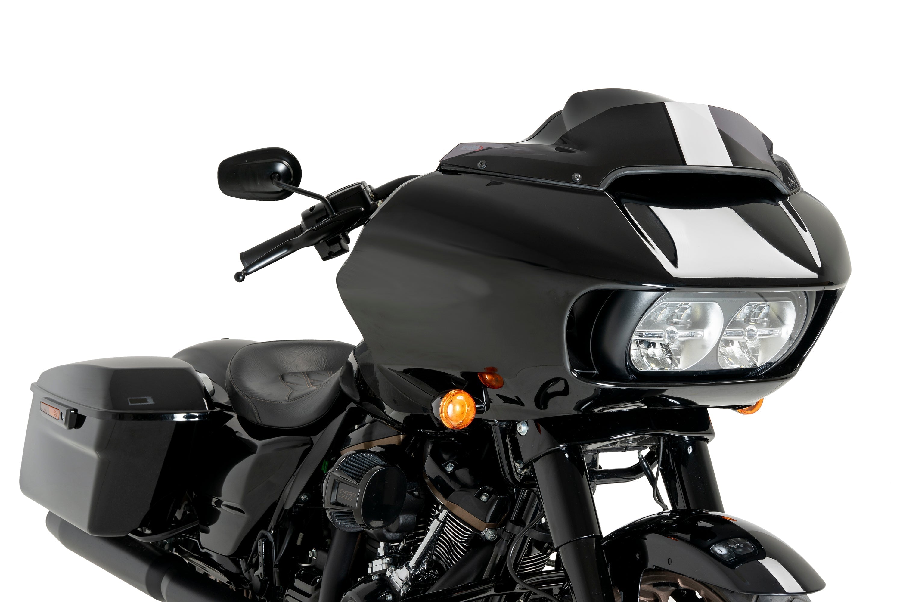 Puig High-Road Sport Screen for OEM Fairing | Dark Smoke | Harley Davidson Road Glide (FLTRX) 2015>2023 -  Shop name