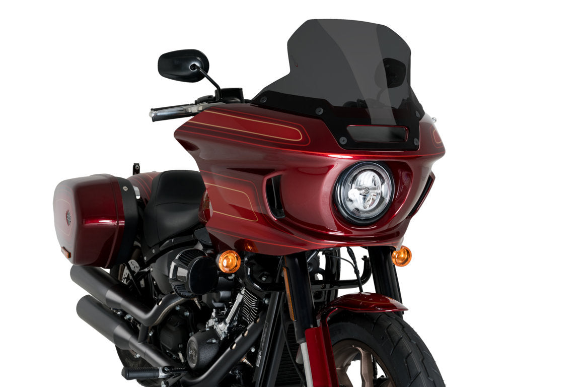 Puig High-Road Touring Screen | Dark Smoke | Harley Davidson Softail Low Rider ST (FXLRST) 2022>Current-M21366F-Screens-Pyramid Motorcycle Accessories