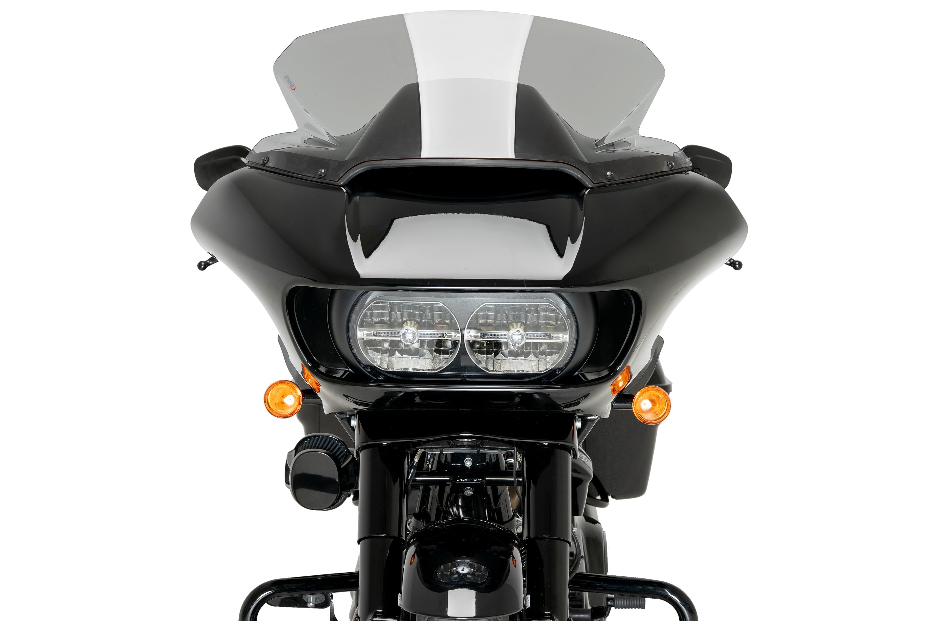 Puig High-Road Touring Screen for OEM Fairing | Light Smoke | Harley Davidson Road Glide (FLTRX) 2015>2023-Screens-Pyramid Motorcycle Accessories