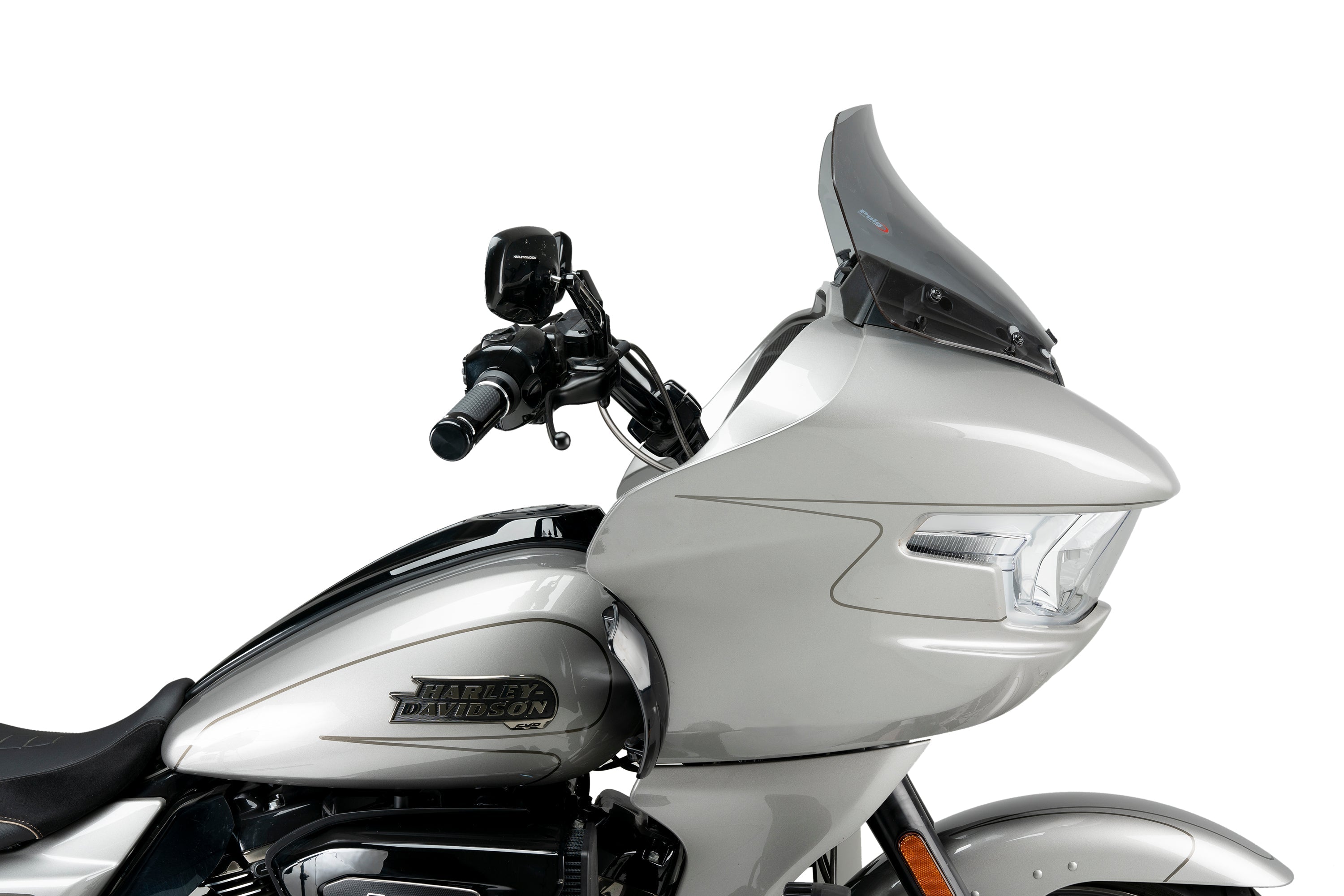 Puig High-Road Touring Screen for OEM Fairing | Light Smoke | Harley Davidson Road Glide (FLTRX) 2024>Current -  Shop name