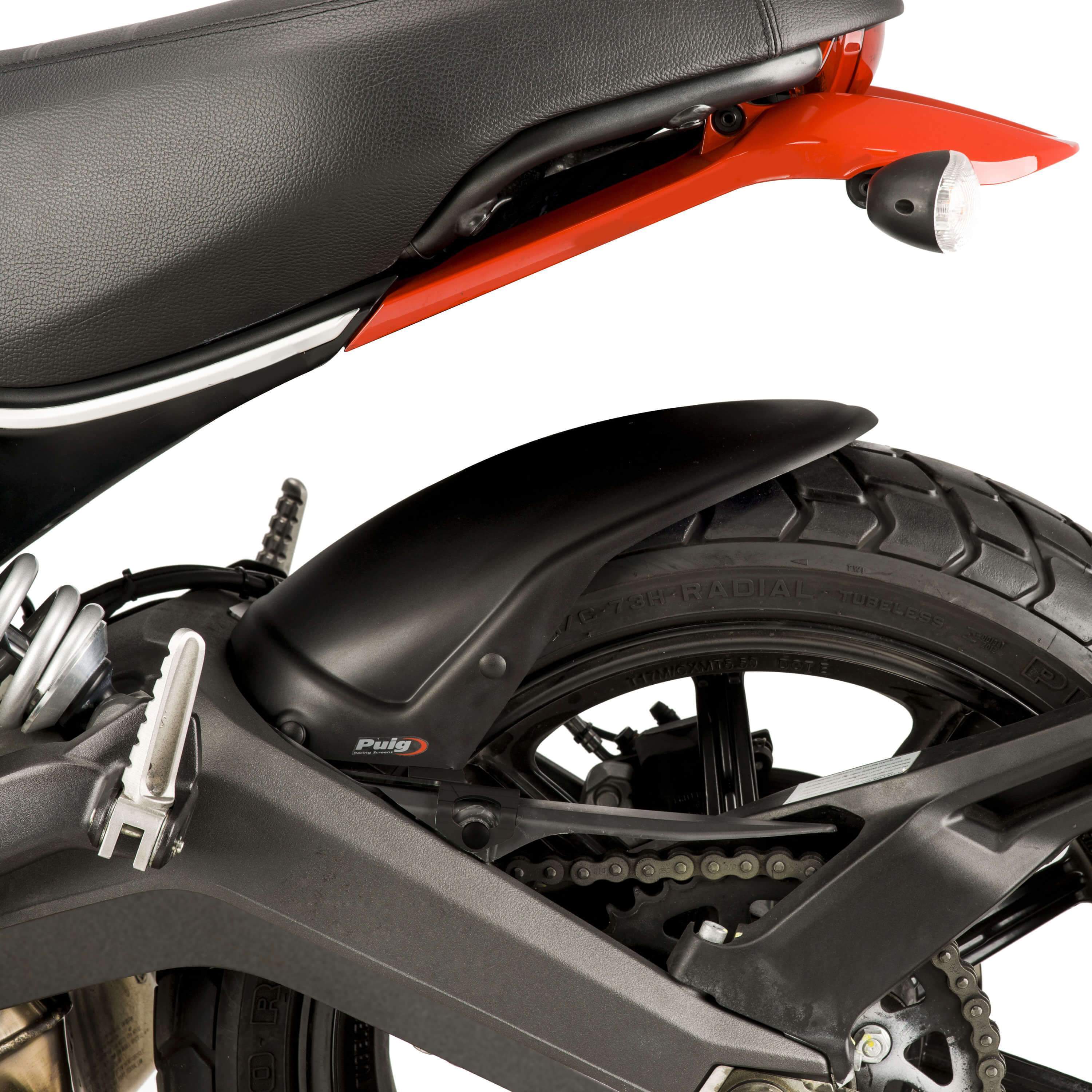 Puig Hugger | Matte Black | Ducati Scrambler Full Throttle 2015>2022-M9165J-Huggers-Pyramid Motorcycle Accessories
