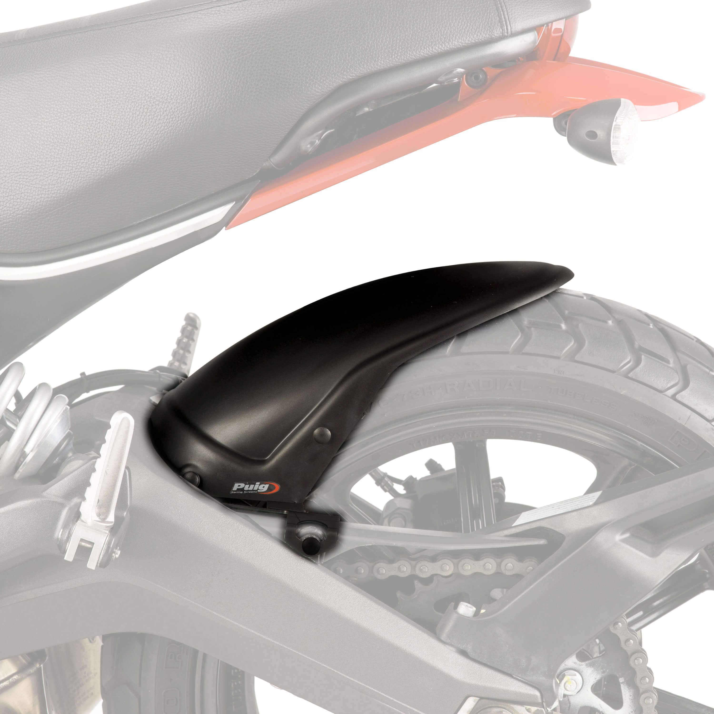 Puig Hugger | Matte Black | Ducati Scrambler Full Throttle 2015>2022-M9165J-Huggers-Pyramid Motorcycle Accessories
