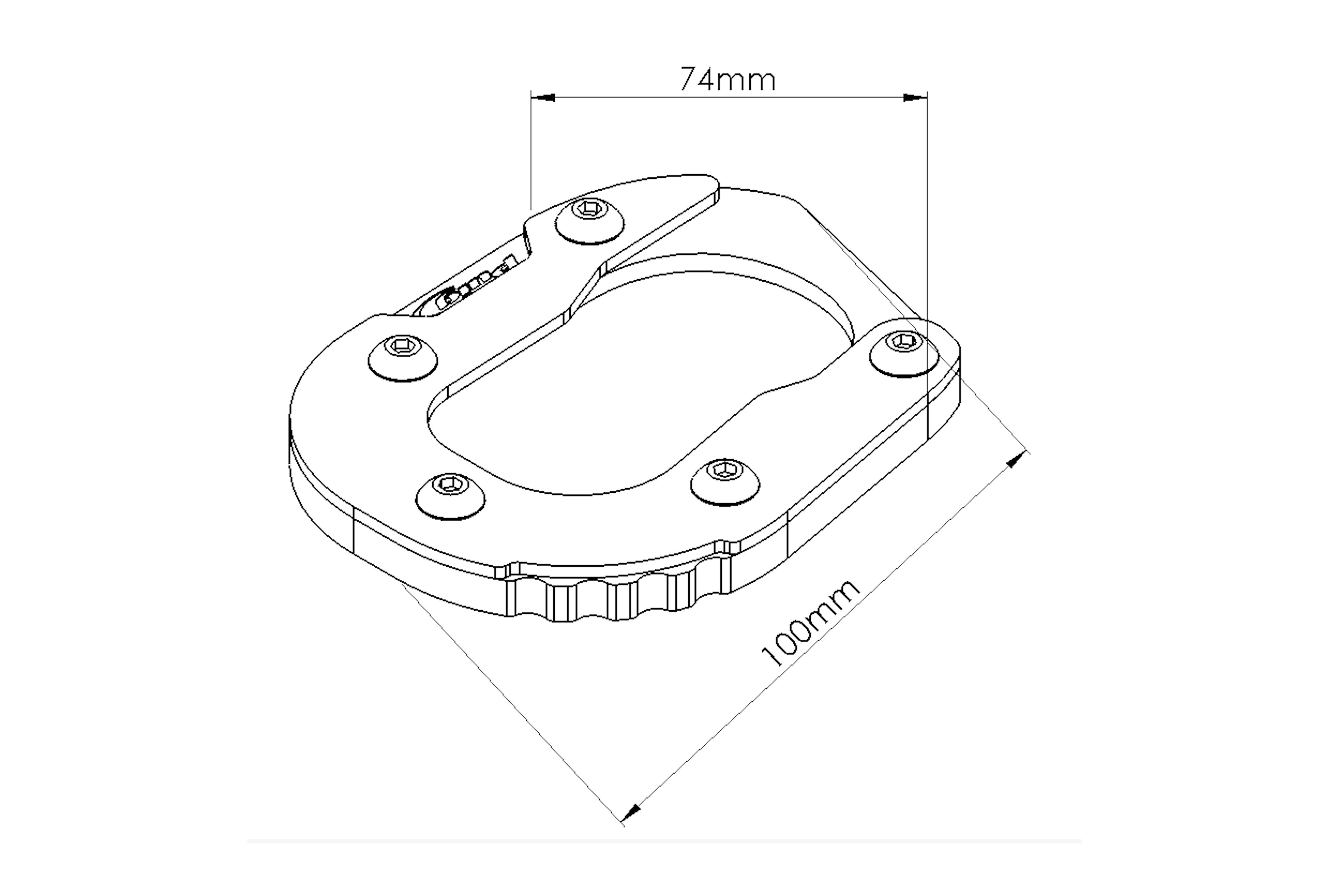 Puig Kickstand Extension | BMW R 1250 GS inc.Adventure (Sport Suspension) 2018>2024 -  Shop name