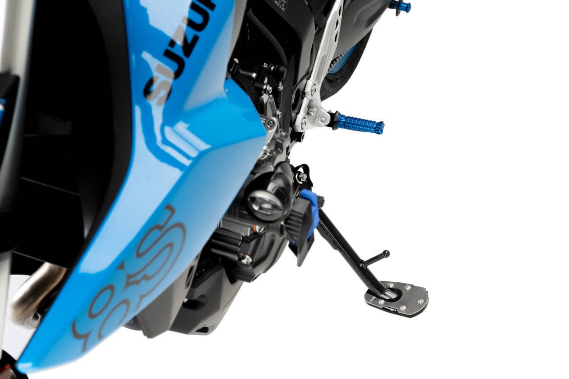 Puig Kickstand Extension | Black | Suzuki V-Strom 1050 inc. XT 2020>2023-M21631N-Kickstand Extensions-Pyramid Motorcycle Accessories