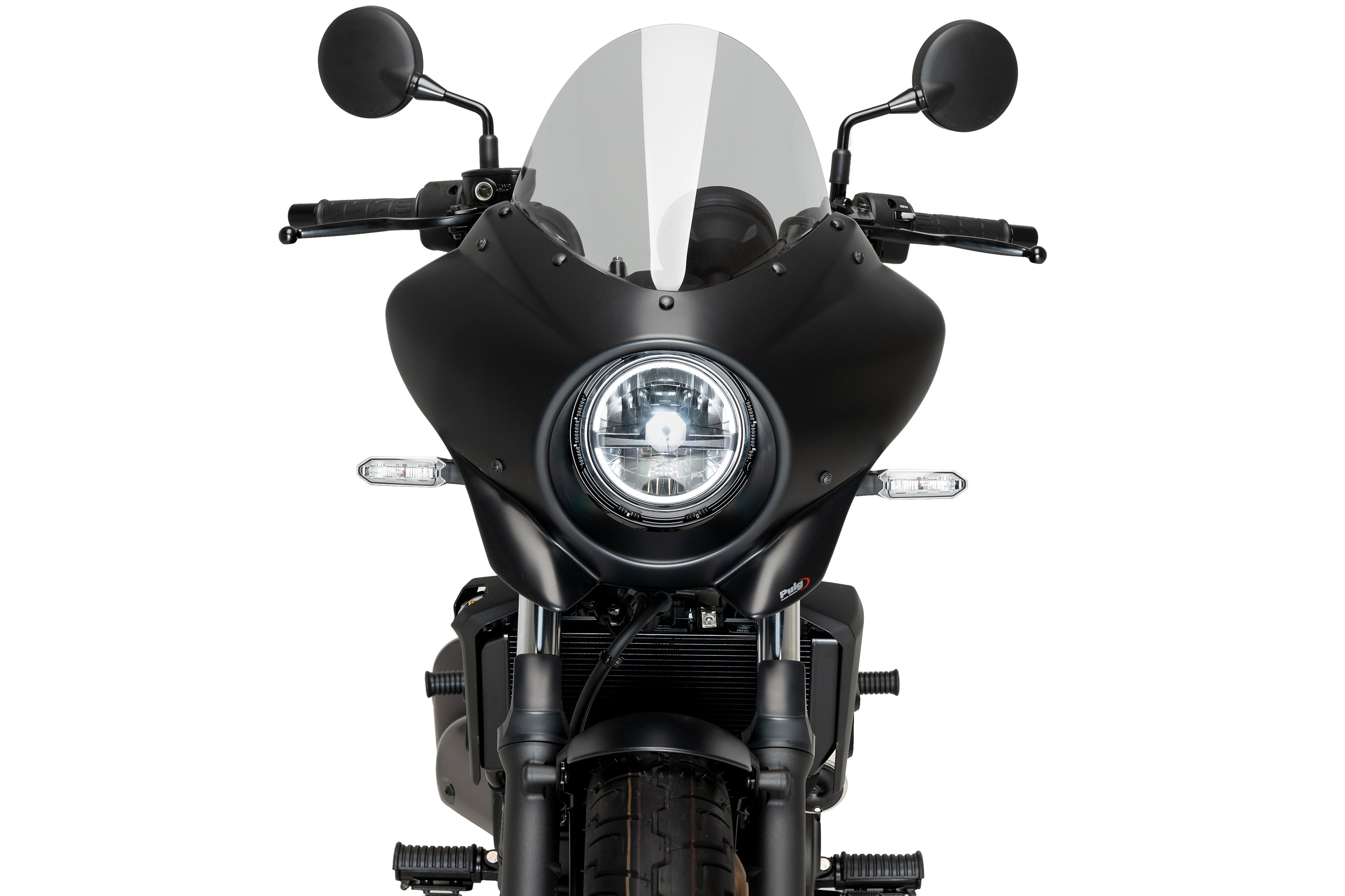 Puig Mirage Touring Screen | Matte Black/Light Smoke | Kawasaki Elimin