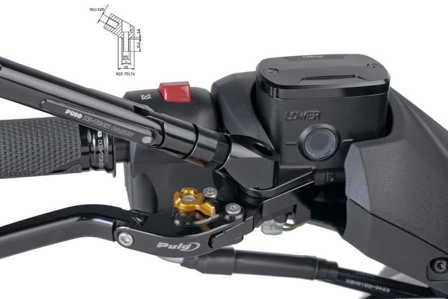 Puig Mirror Adaptor Left or Right Side | Black | Yamaha TMAX 530 SX 2017>2019 -  Shop name