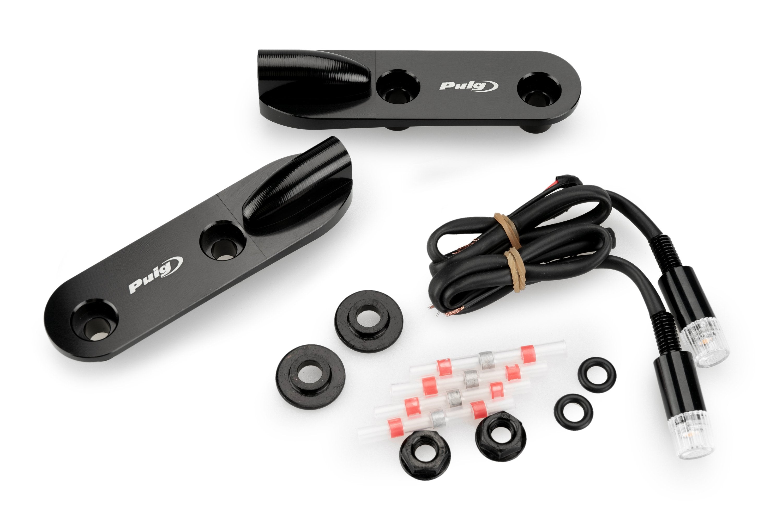 Puig Mirror Caps with Integrated Indicator | Black | BMW M 1000 RR 2023>Current -  Shop name