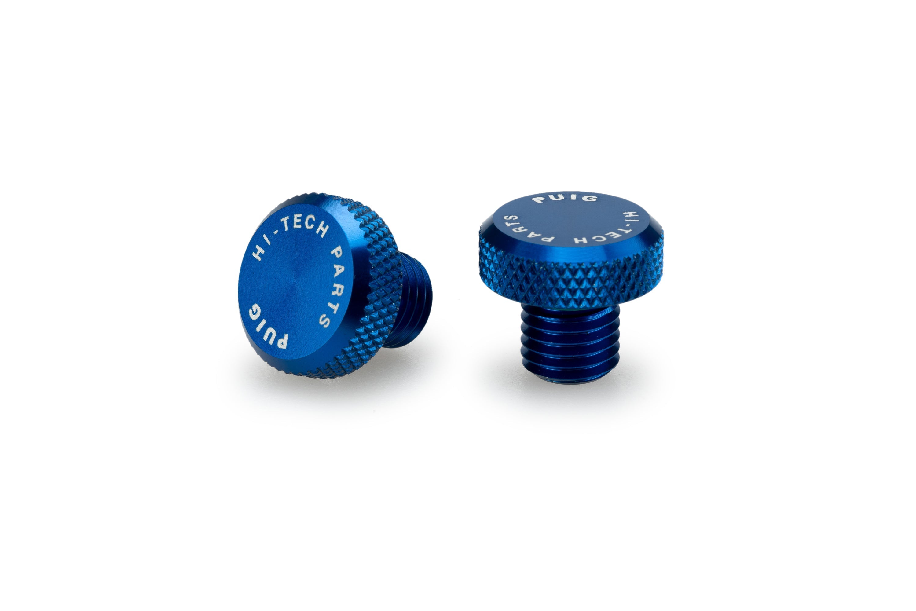Puig Mirror Hole Screw Plugs | M10/125 LH & RH Threads | Blue -  Shop name