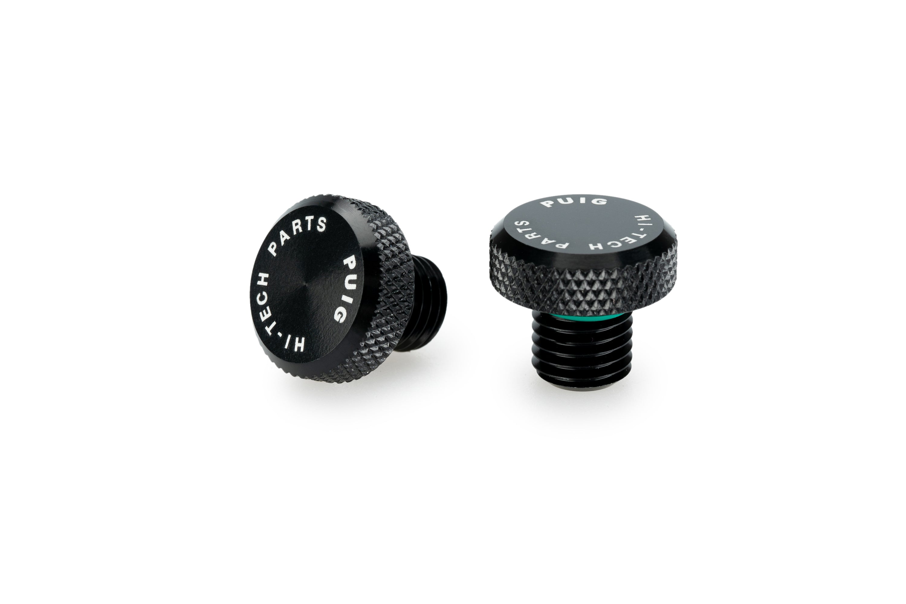 Puig Mirror Hole Screw Plugs | M10/125 RH Thread x 2 | Black-Adaptors-Pyramid Motorcycle Accessories